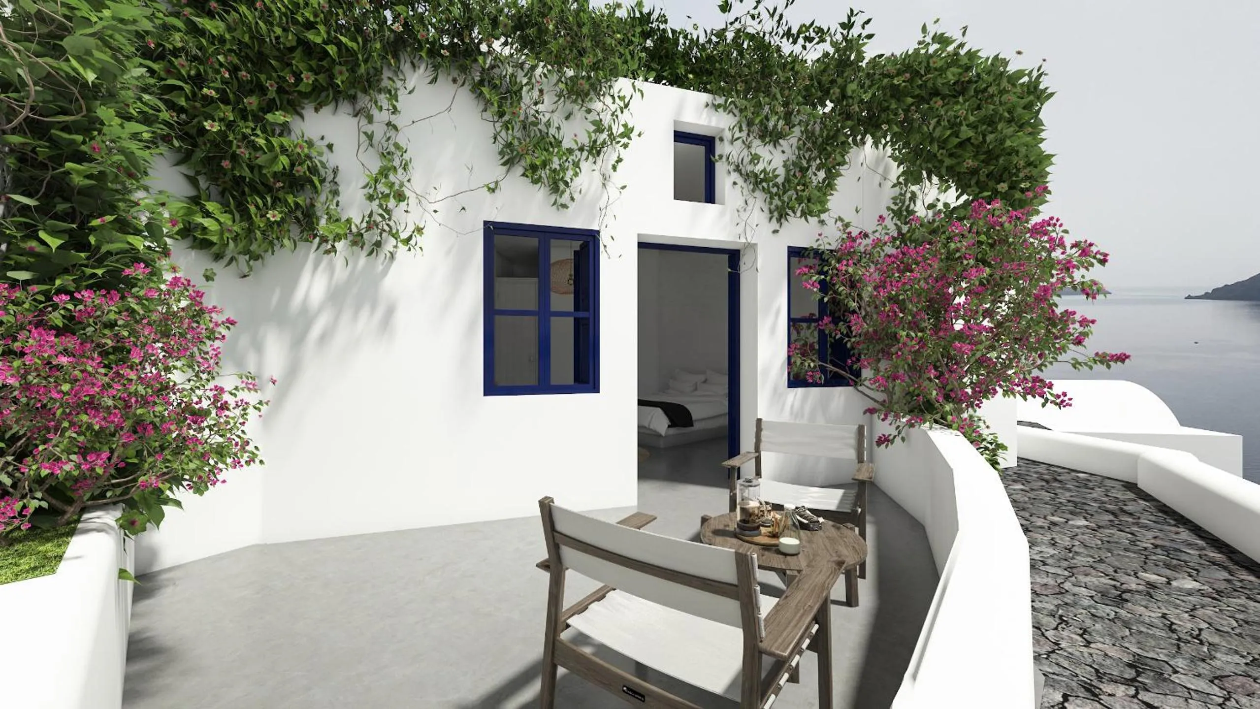 Balcony/Terrace in Oia Memories Suites