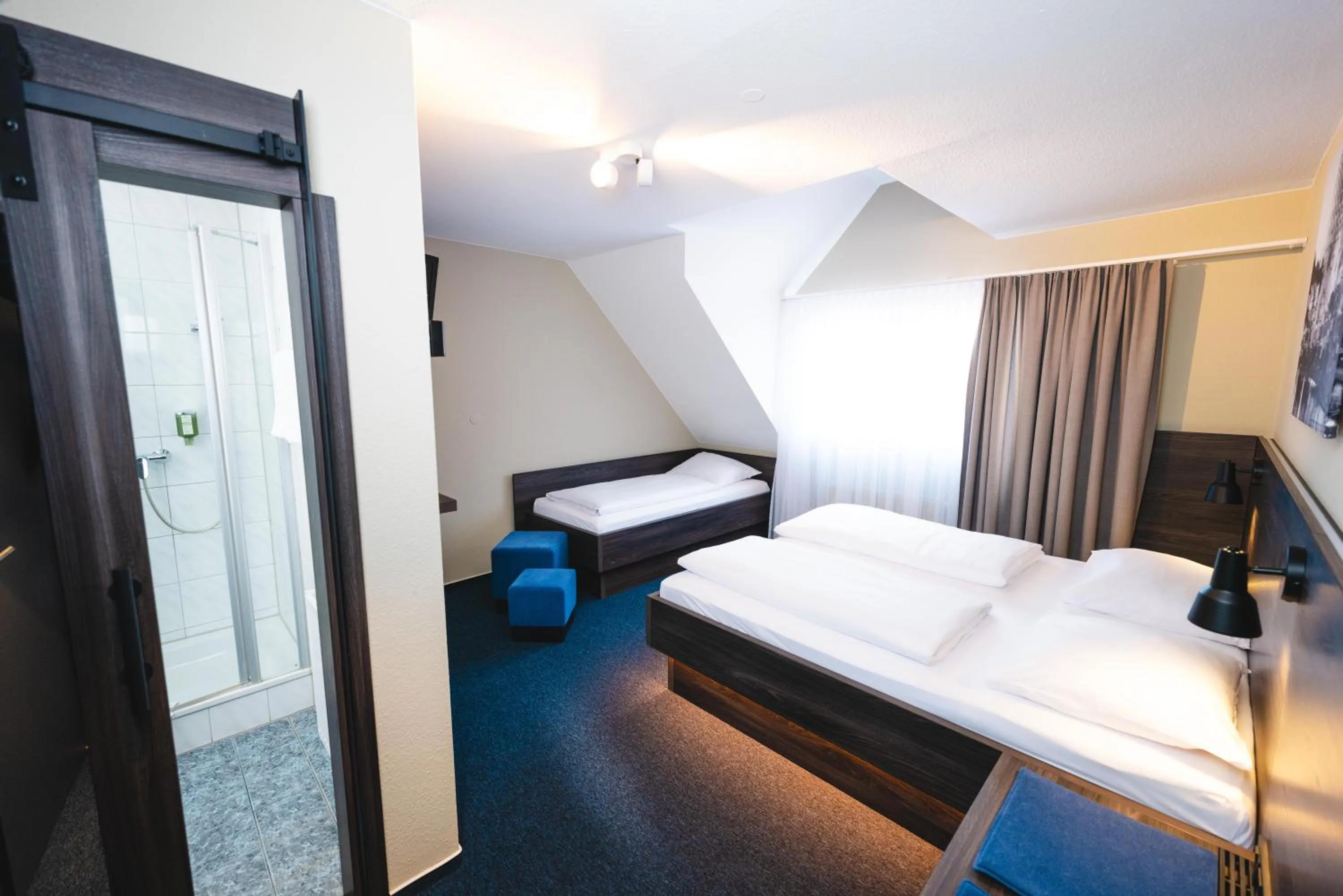 Photo of the whole room, Bed in Hotel am Park