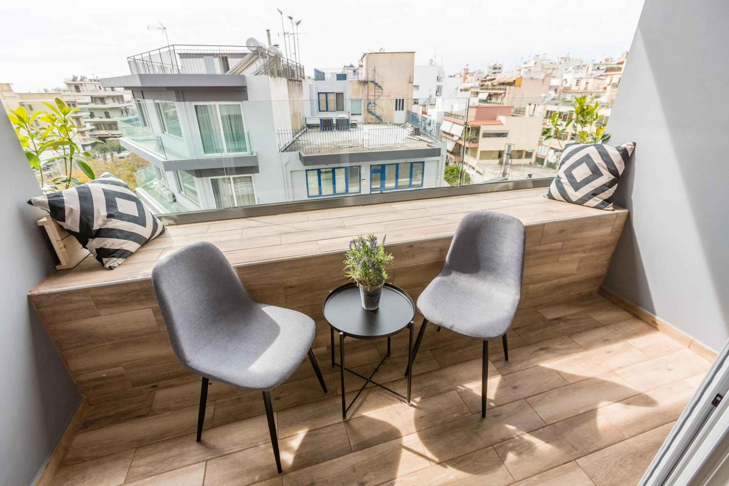 Balcony/Terrace in Raise Athens Metro Apartments