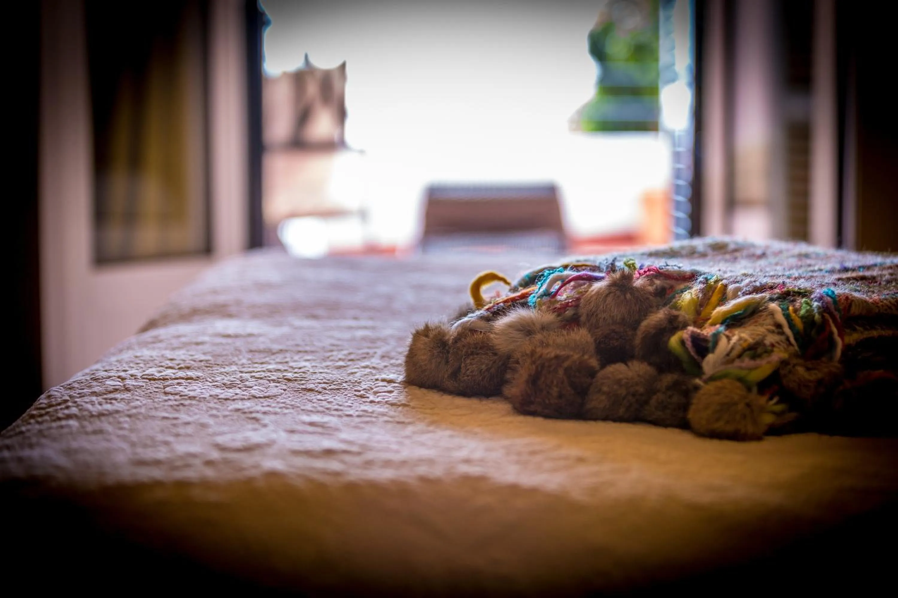Decorative detail, Bed in Hotel Carabeo