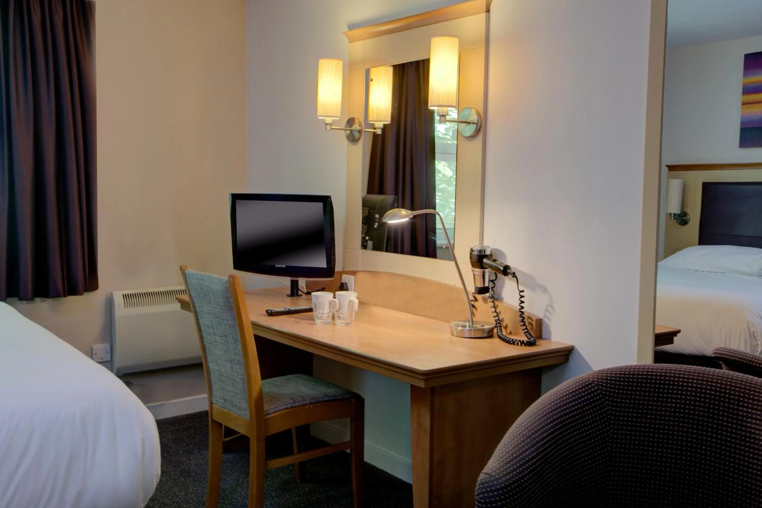 TV and multimedia, Bed in Embassy Hotel, Gateshead Newcastle, Sure Hotel Collection by Best Western