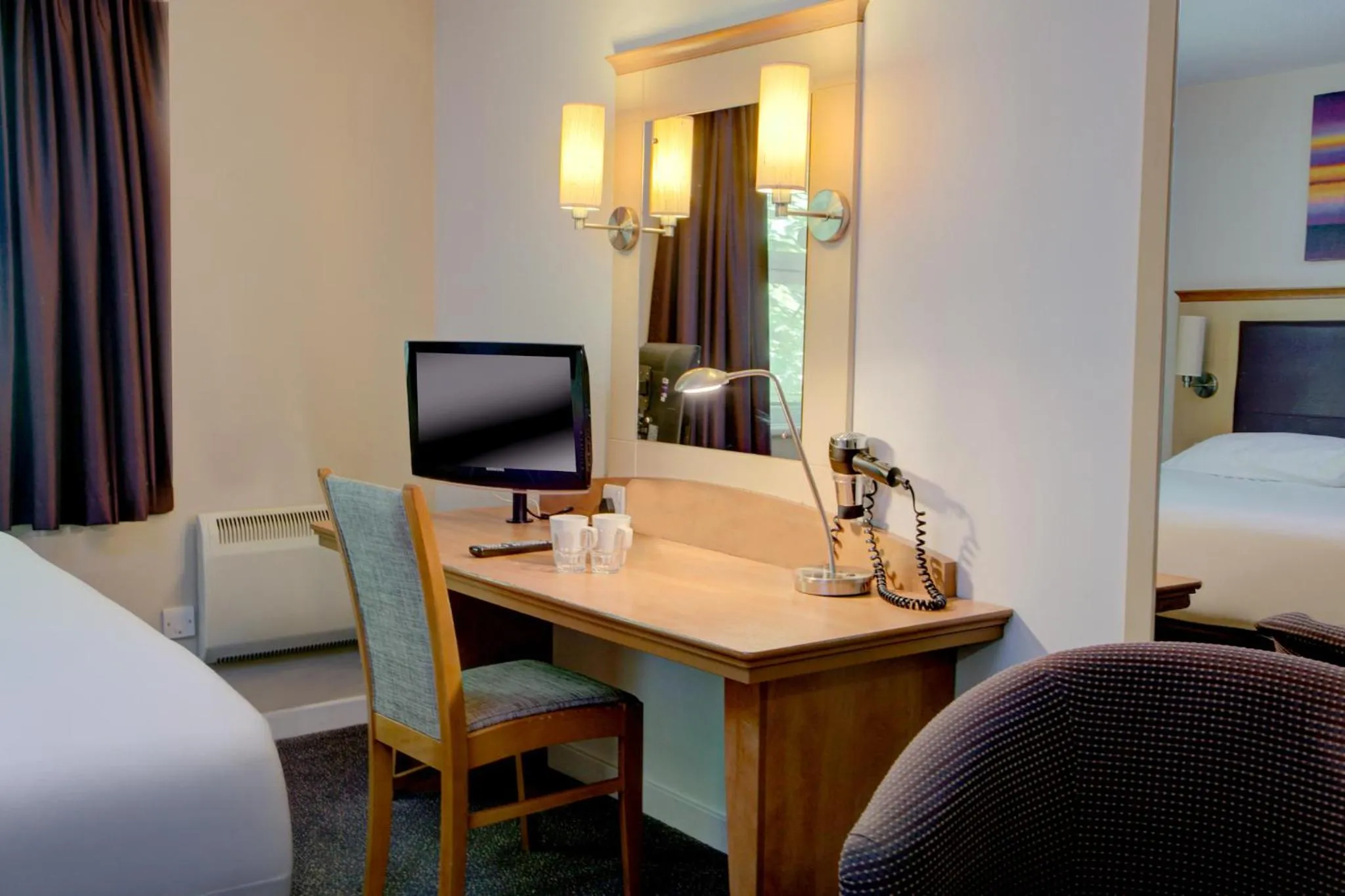 TV and multimedia, Bed in Embassy Hotel, Gateshead Newcastle, Sure Hotel Collection by Best Western