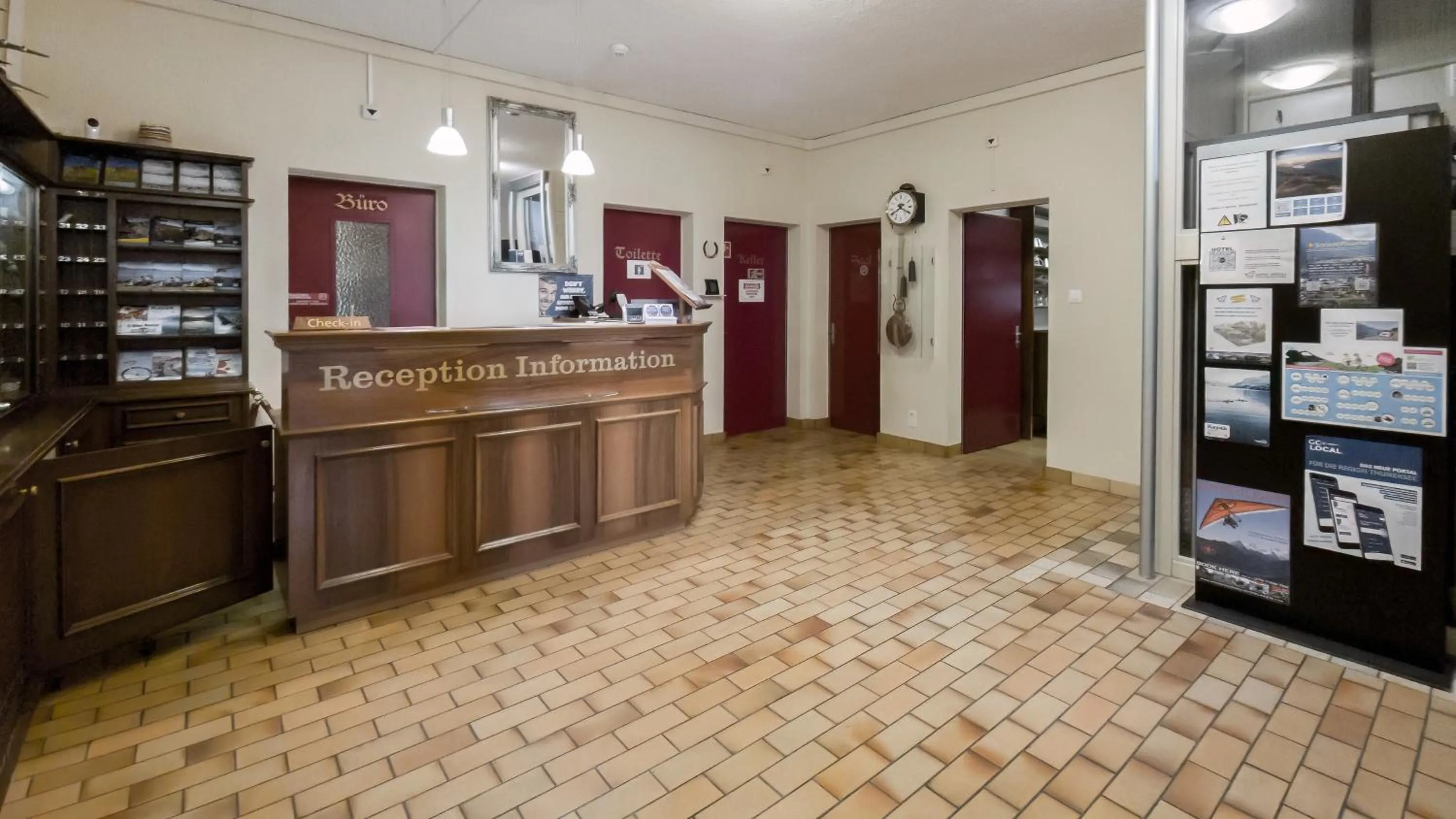 Lobby or reception in Hotel Rössli
