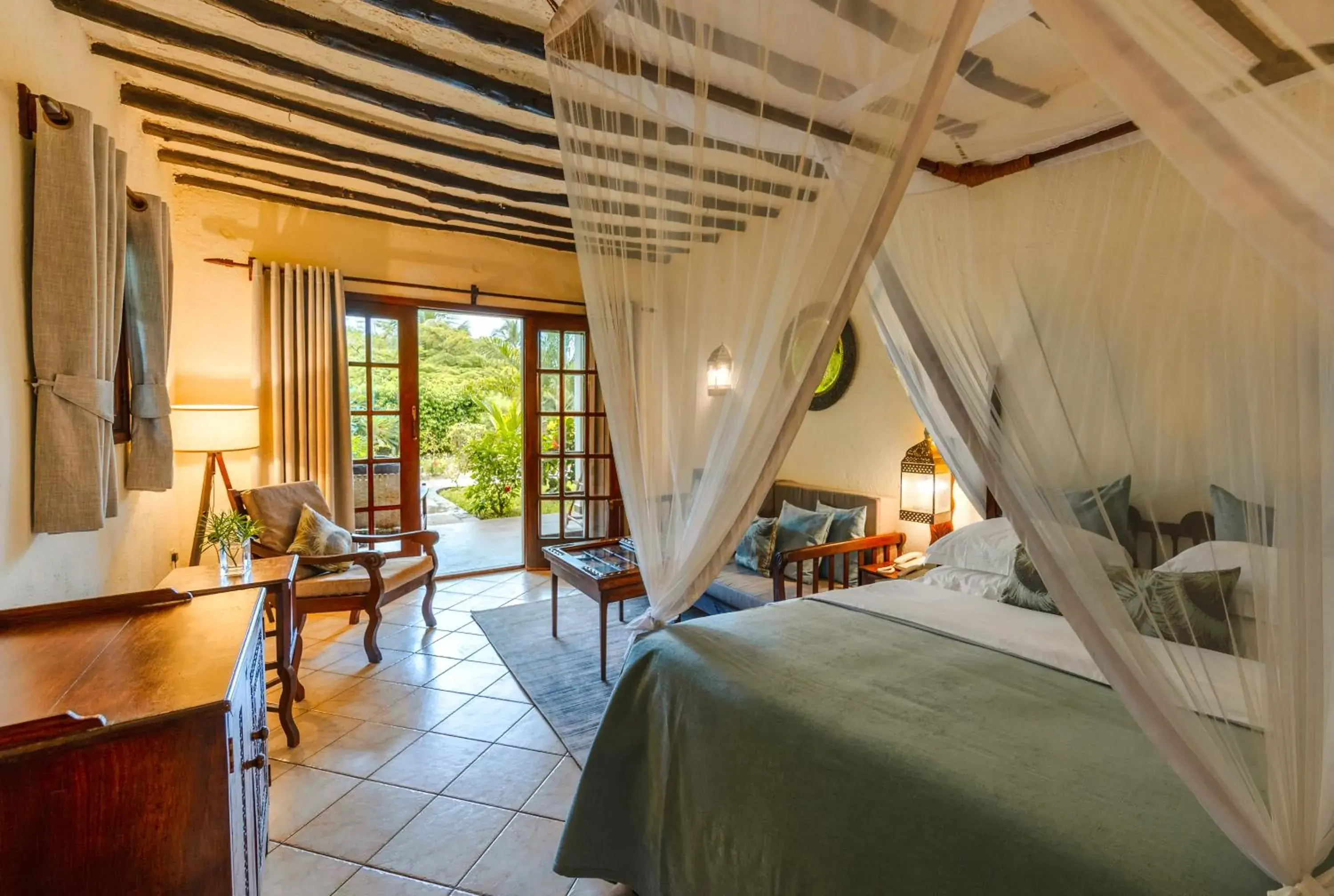 Living room, Bed in Breezes Beach Club and Spa Living room, Bed in Breezes Beach Club and Spa