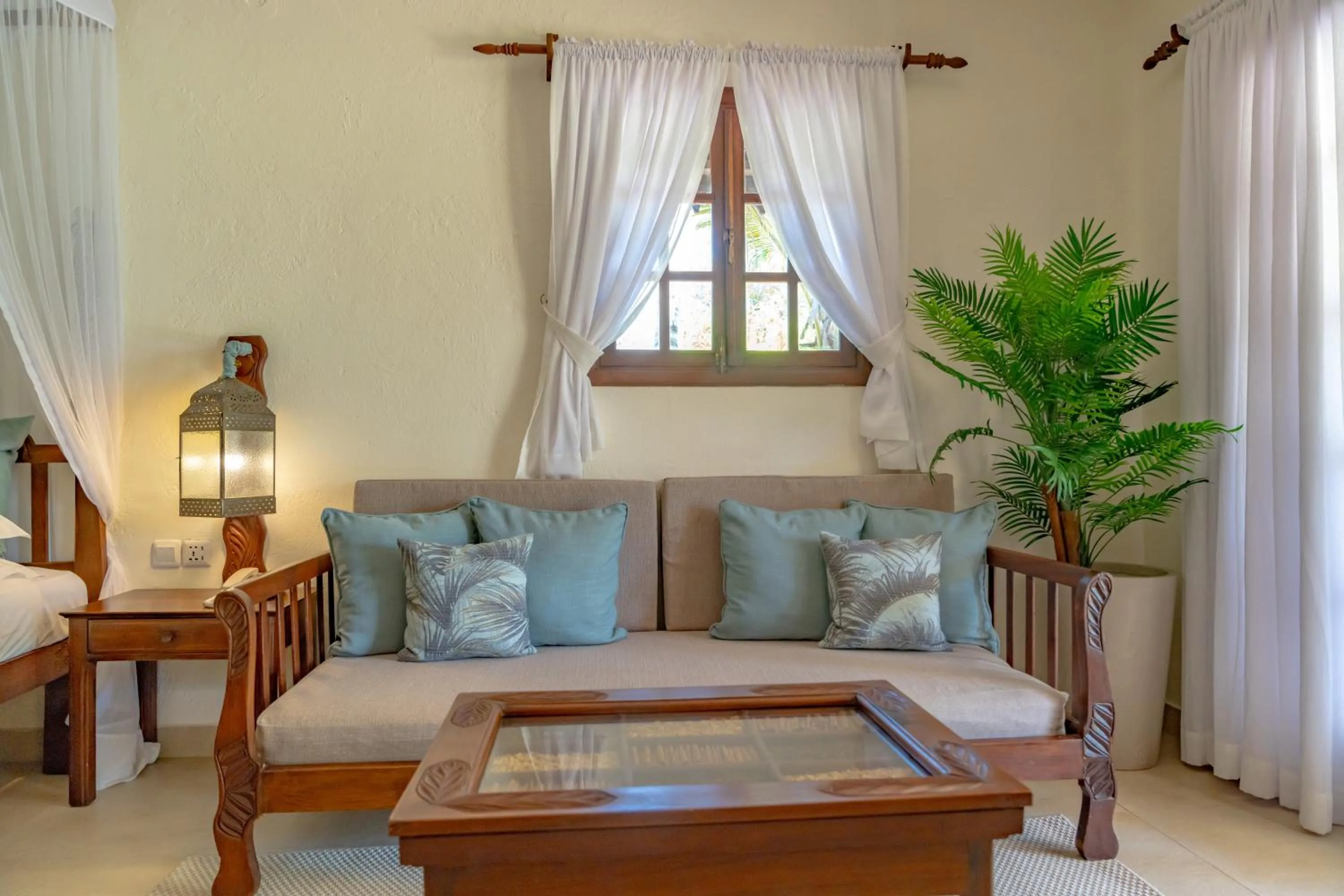 Seating area in Breezes Beach Club and Spa