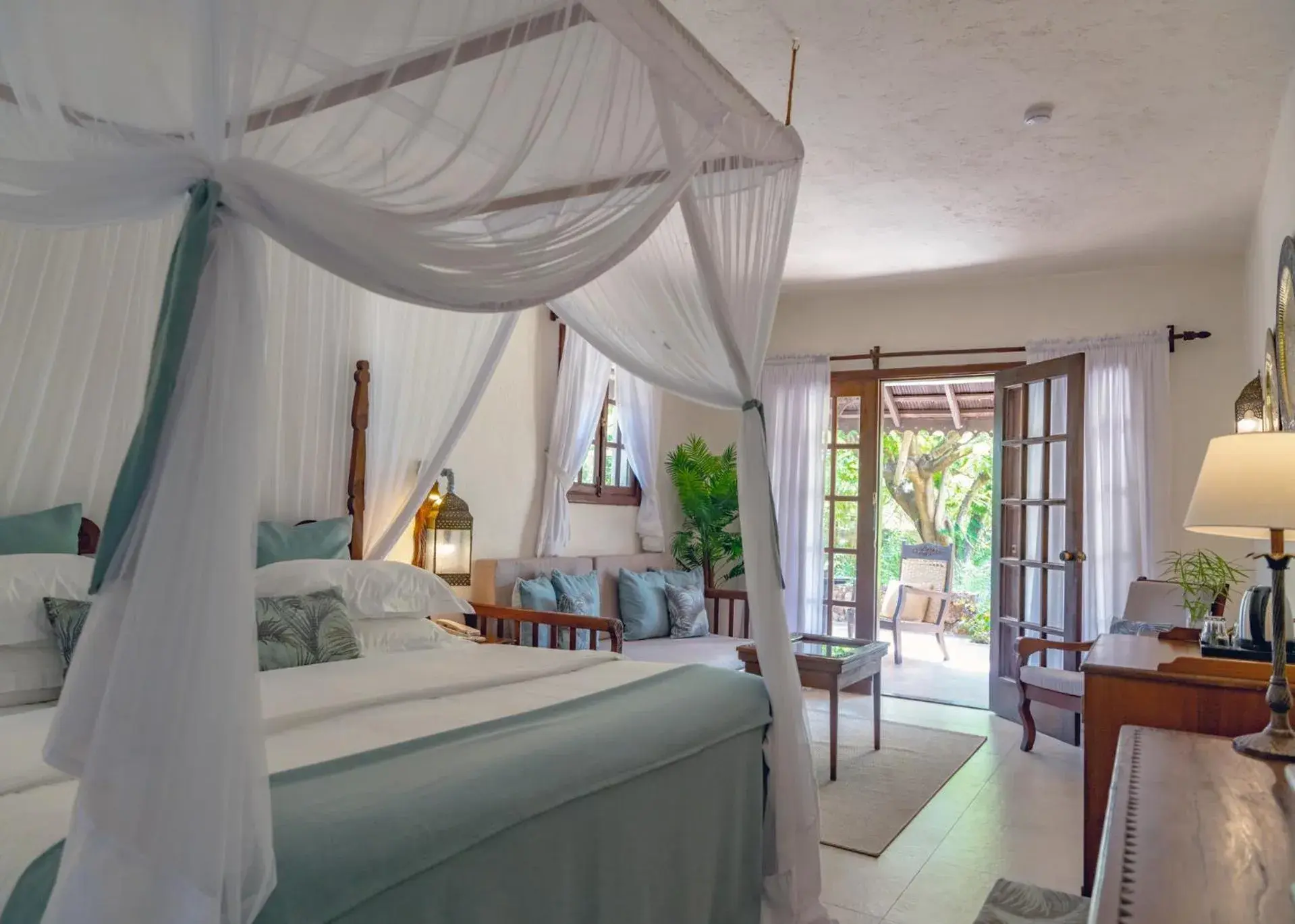 Bed in Breezes Beach Club and Spa Bed in Breezes Beach Club and Spa