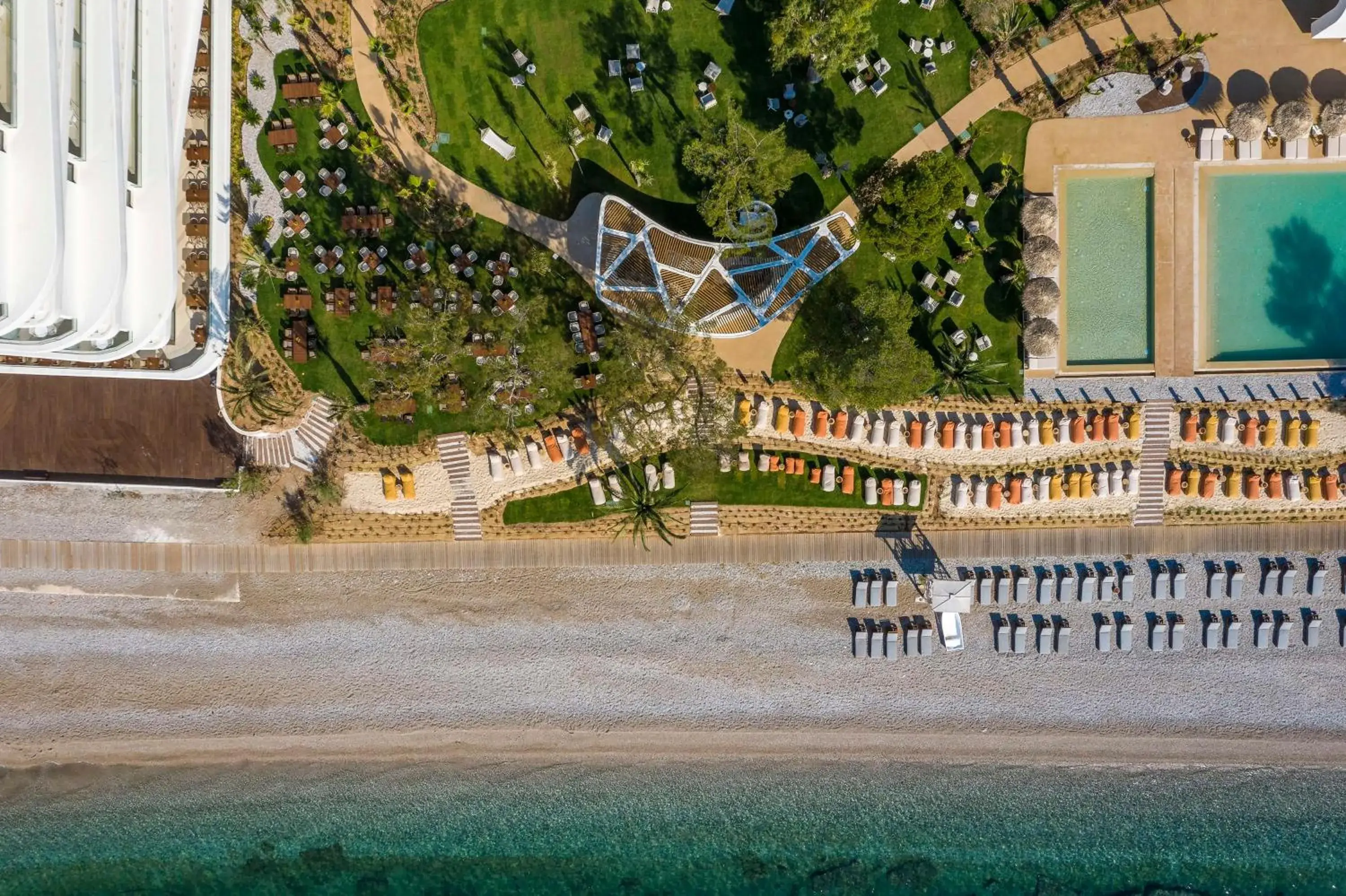 Pool view in Isla Brown Corinthia Resort & Spa, Curio Collection by Hilton Pool view in Isla Brown Corinthia Resort & Spa, Curio Collection by Hilton