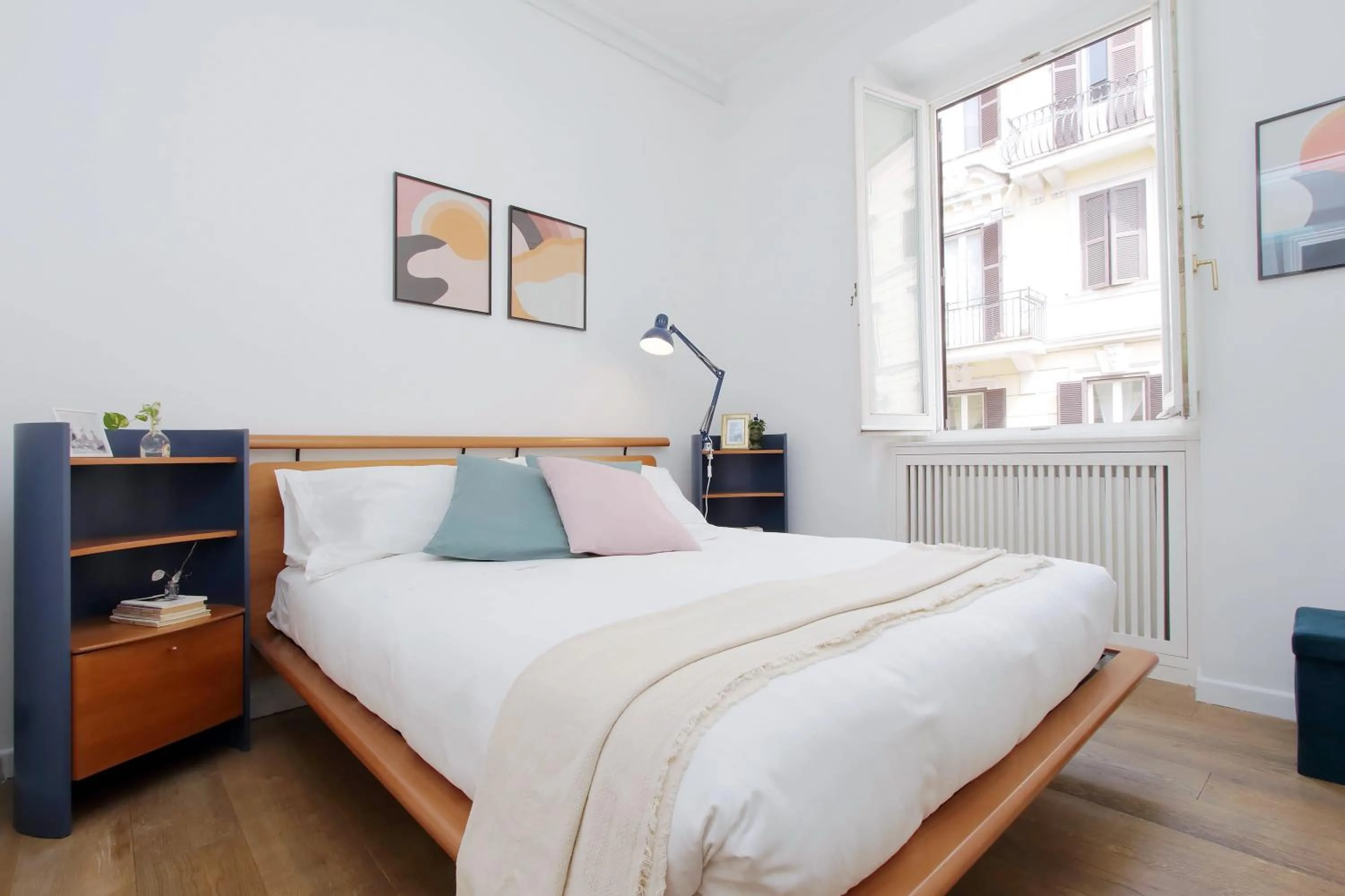Bedroom, Bed in Colosseo Terrace Apartment