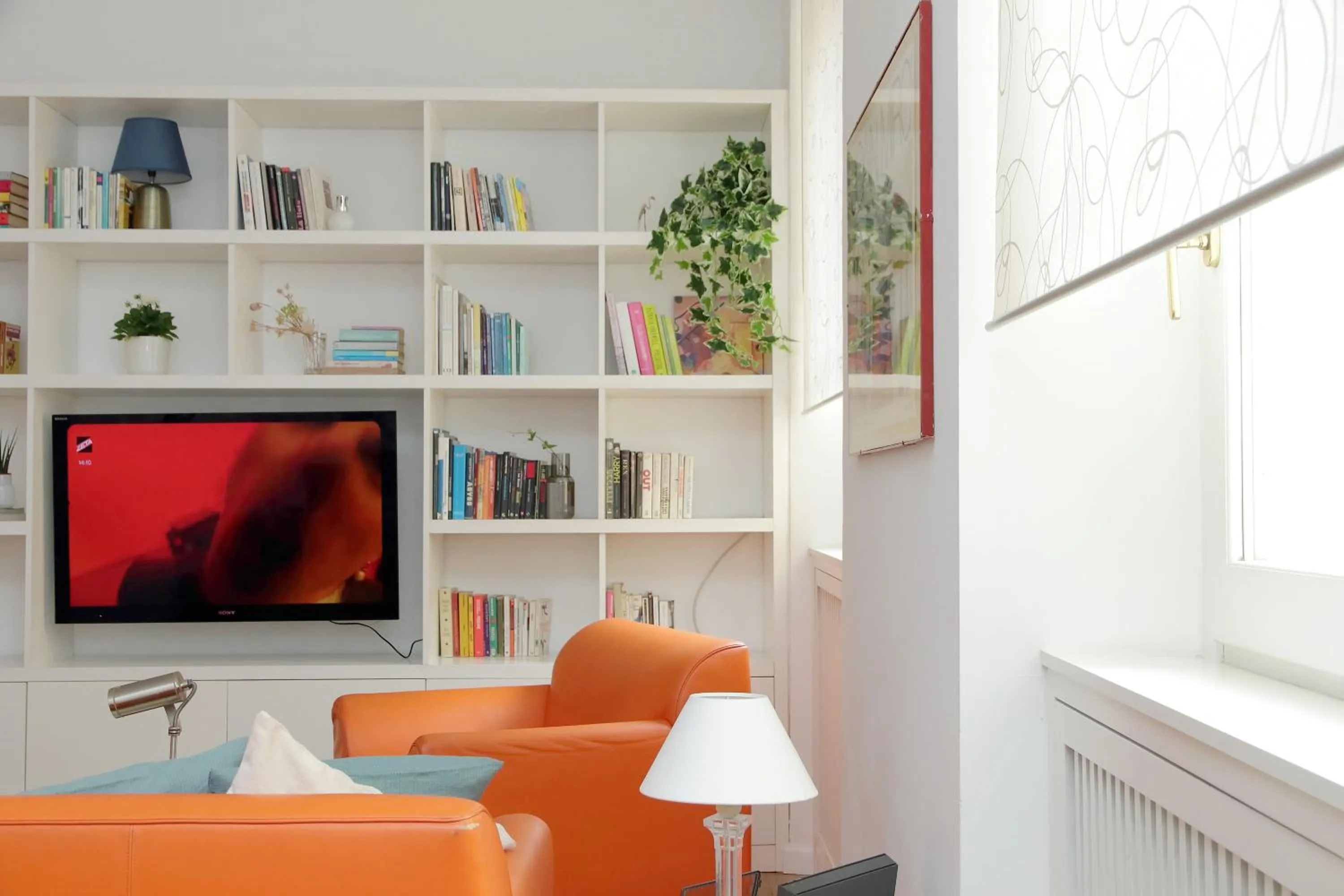 Living room in Colosseo Terrace Apartment