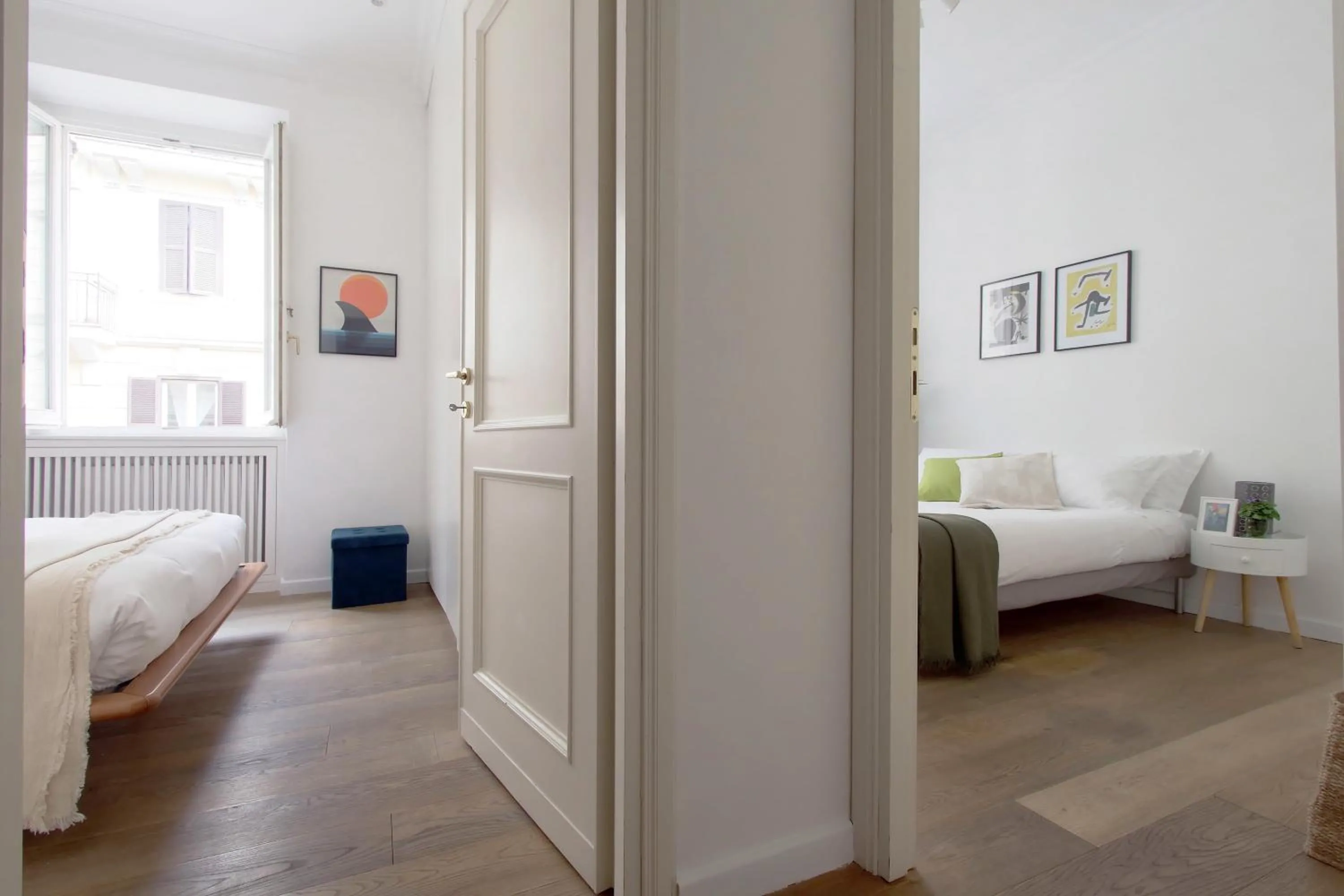 Bedroom, Bed in Colosseo Terrace Apartment