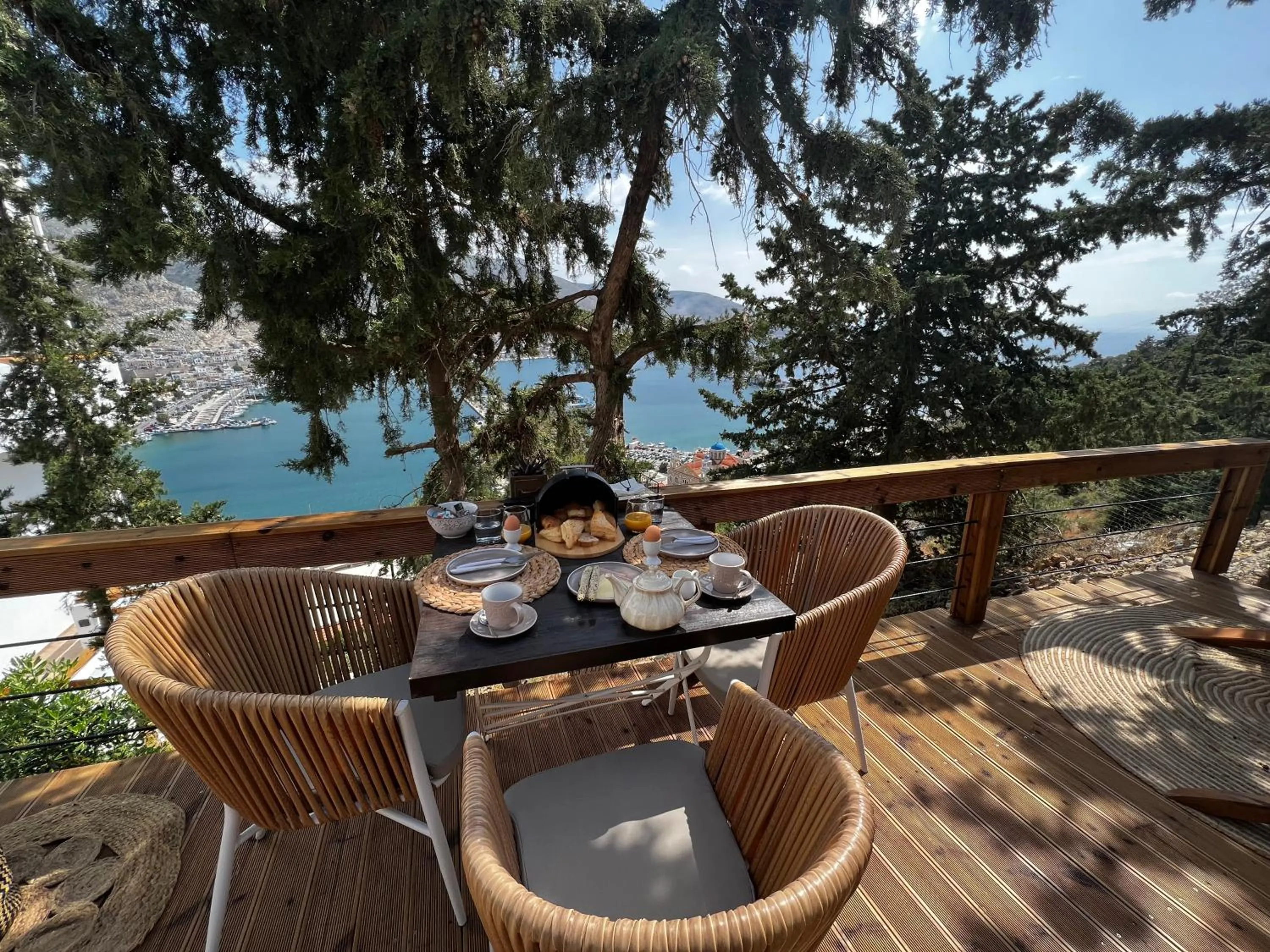 Balcony/Terrace in Spongia Apartments Kalymnos