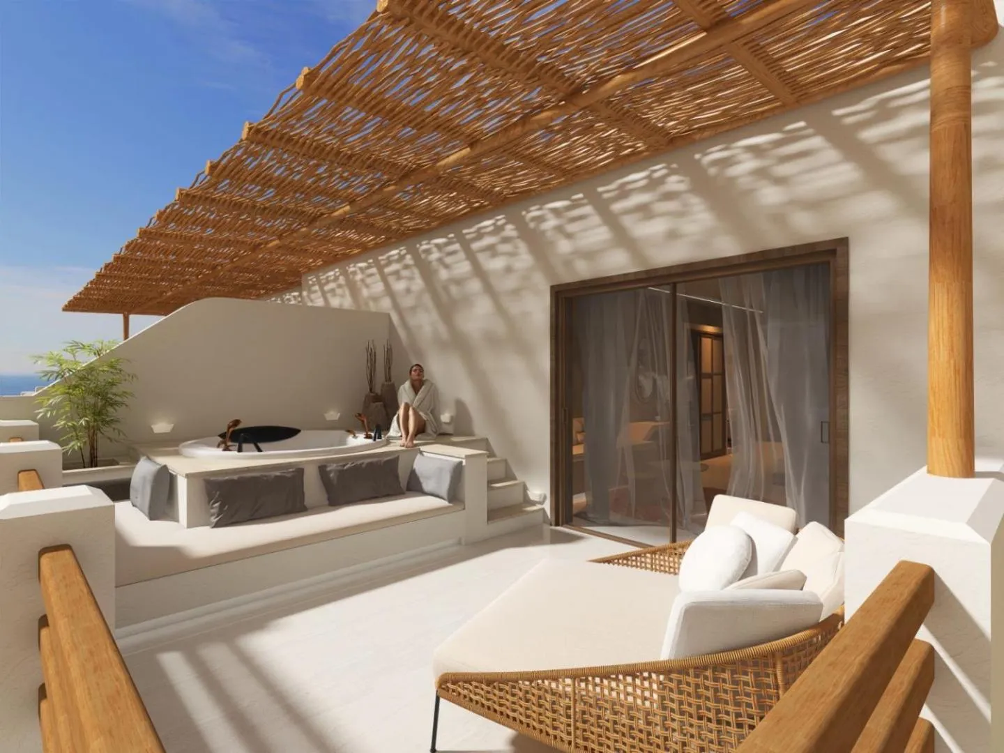 Patio in Spongia Apartments and Suites Kalymnos