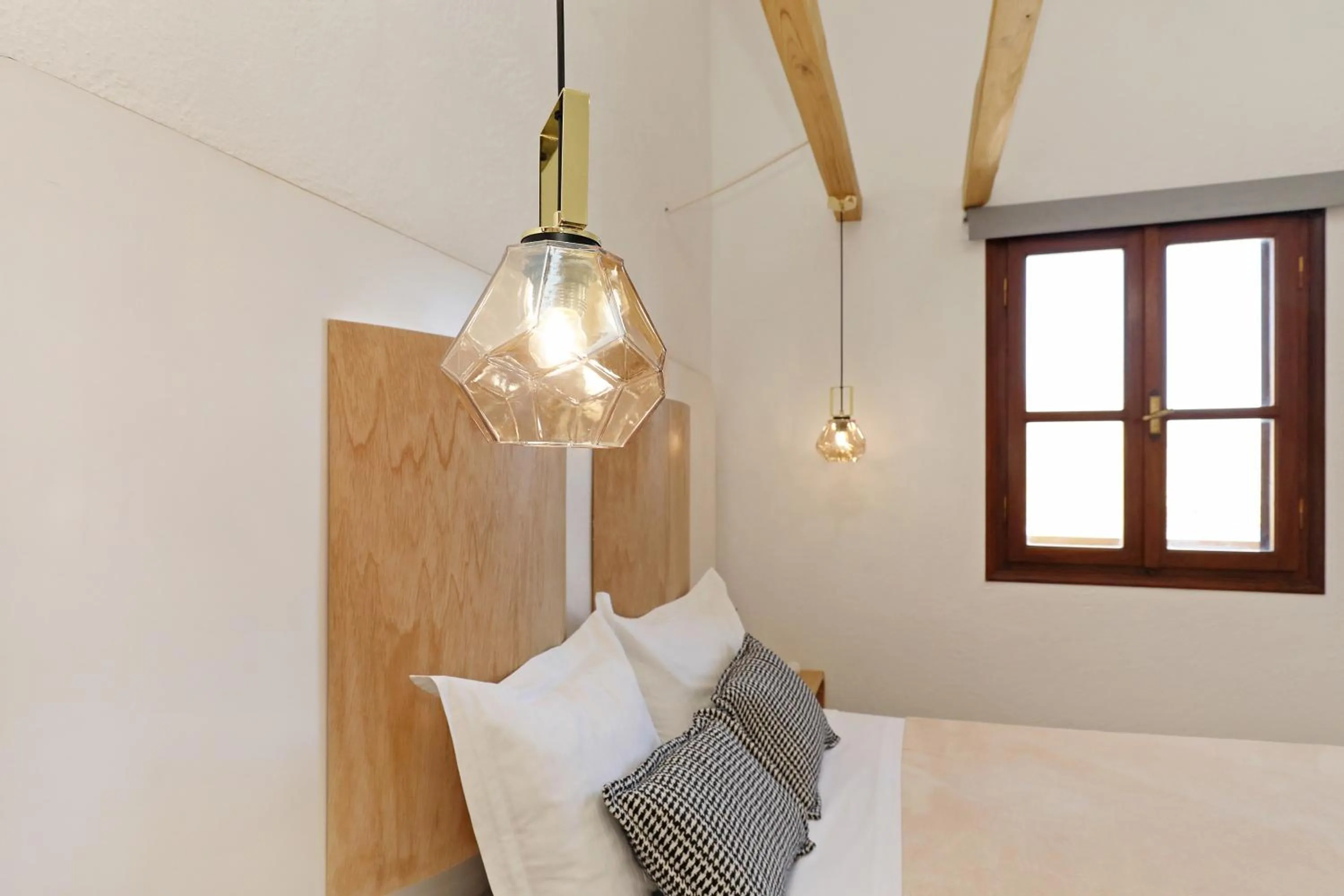 Bed in Spongia Apartments Kalymnos