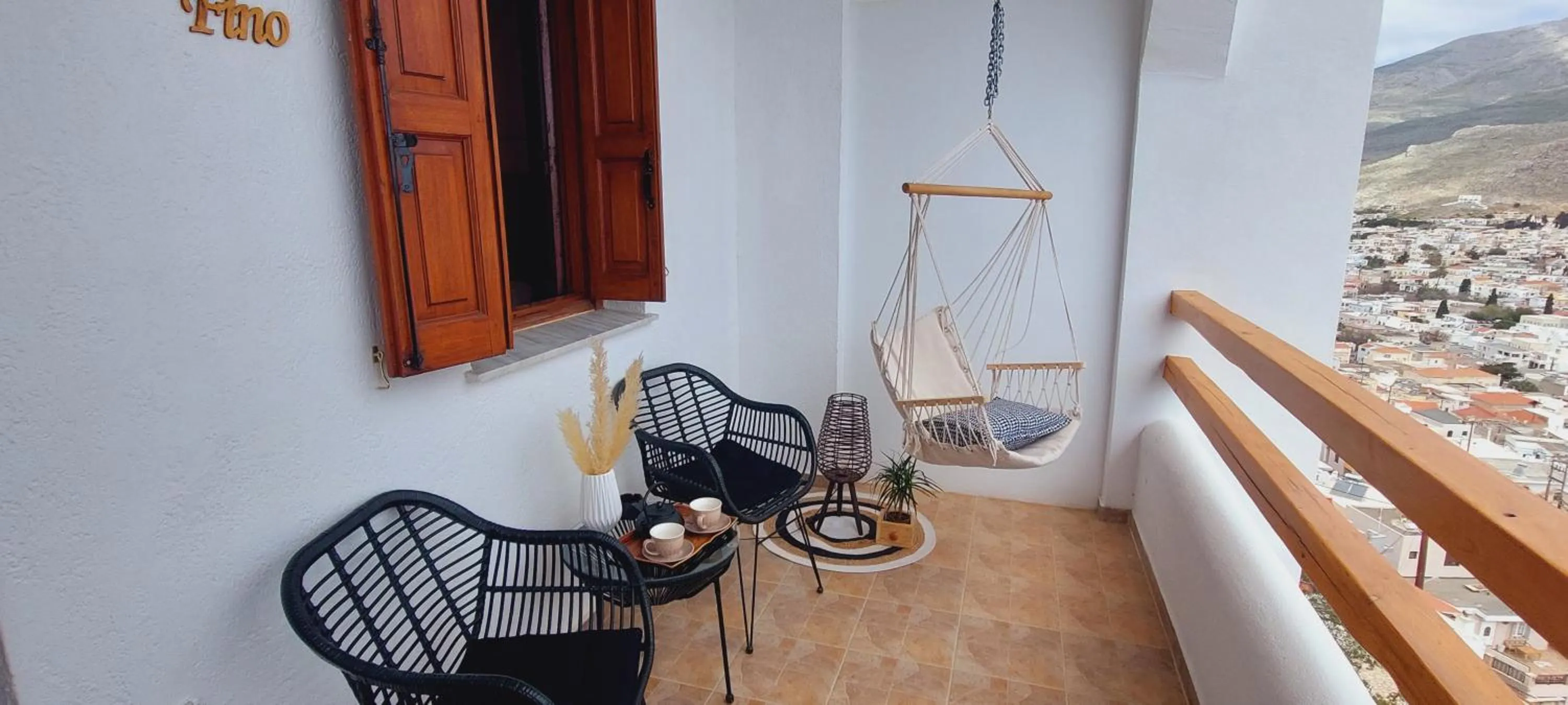 Balcony/Terrace in Spongia Apartments Kalymnos