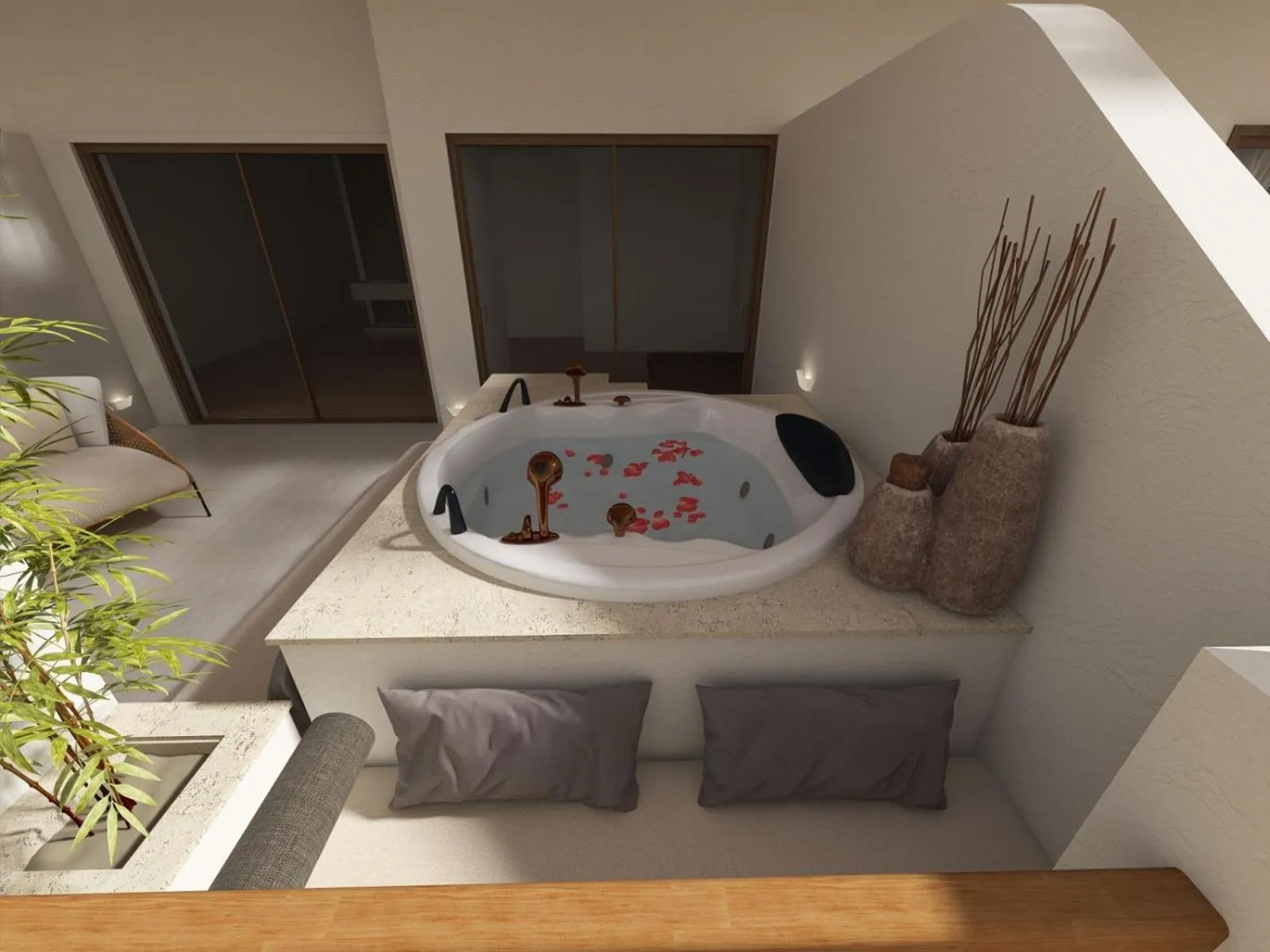 Hot Tub in Spongia Apartments and Suites Kalymnos