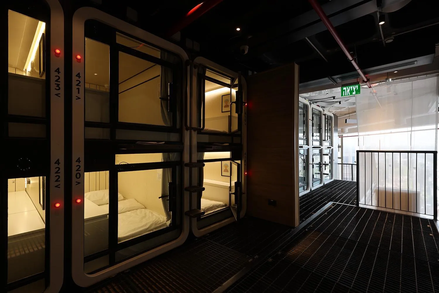 Bed in The O Pod Capsule Hotel