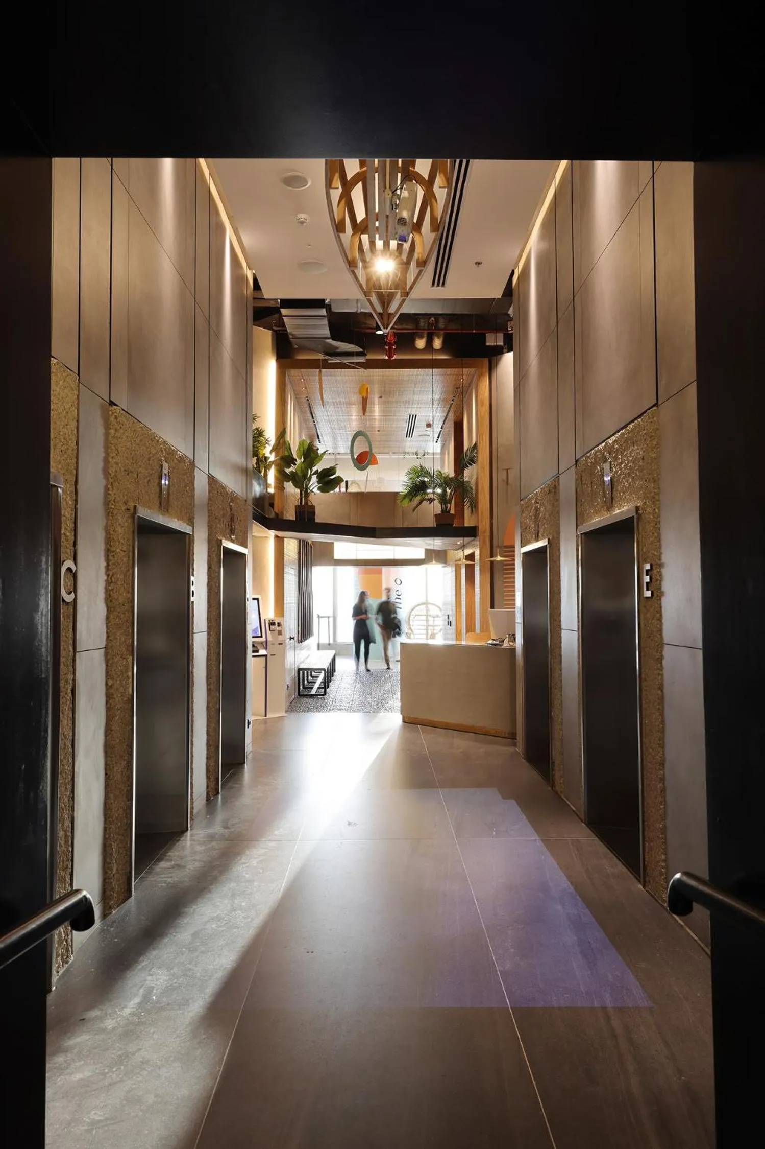 Lobby or reception in The O Pod Capsule Hotel