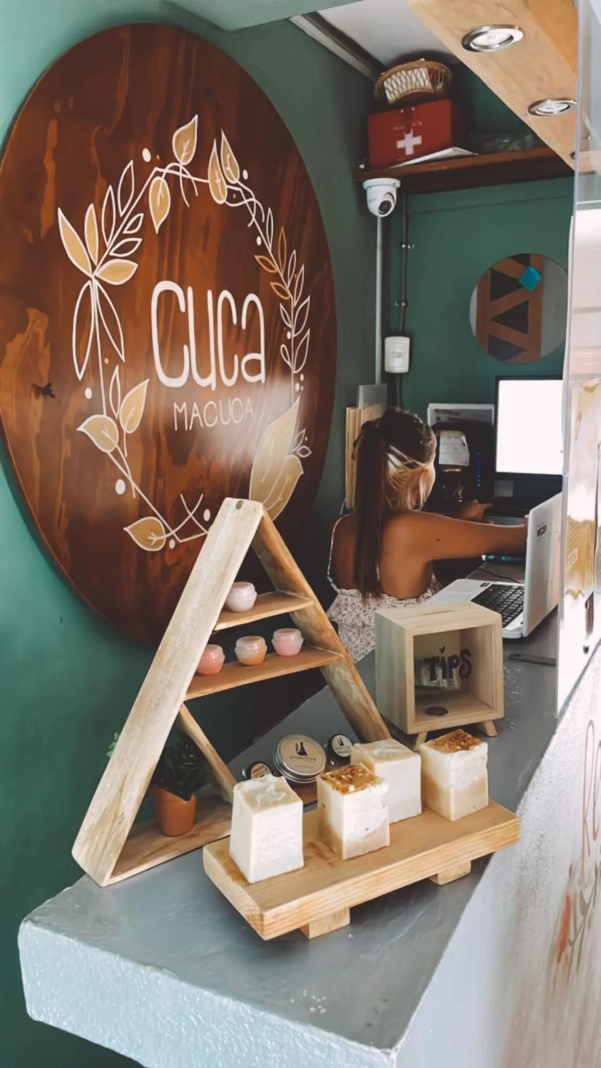 Lobby or reception in Hostal Cuca Macuca