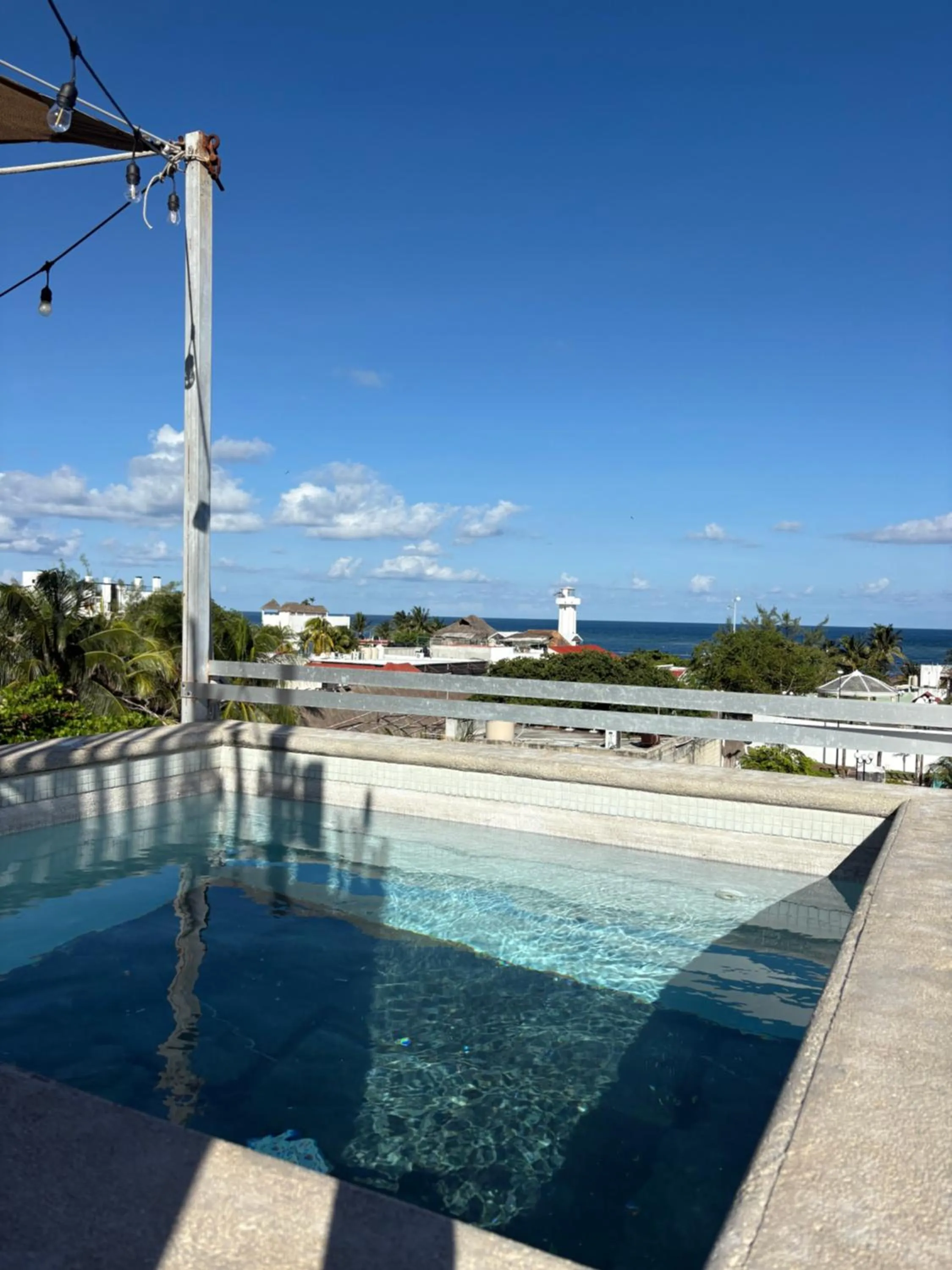 Pool view in Hostal Cuca Macuca