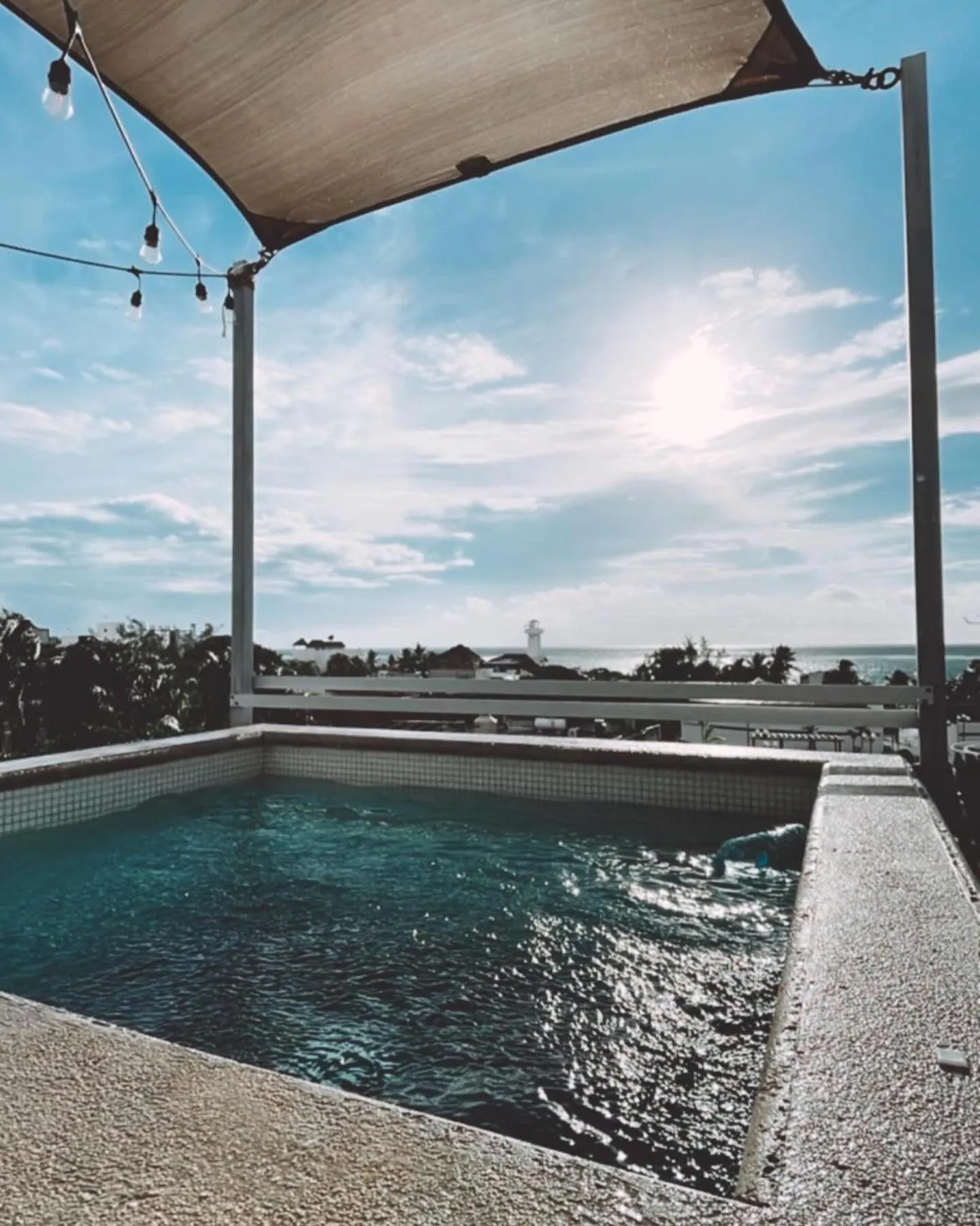 Swimming pool in Hostal Cuca Macuca