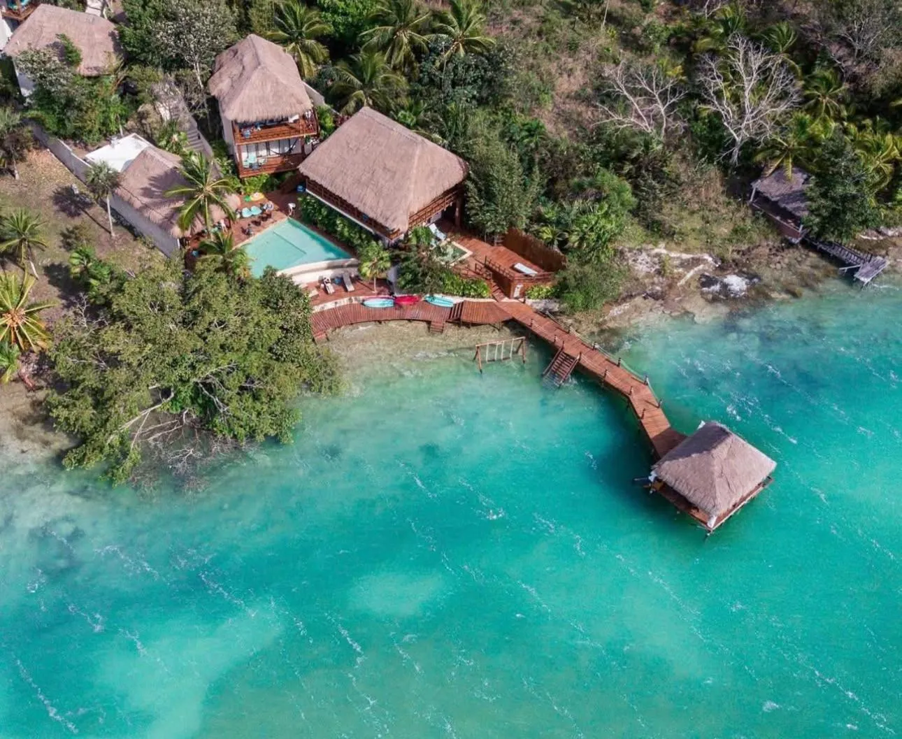 Bird's eye view in Khaban Bacalar Hotel Boutique