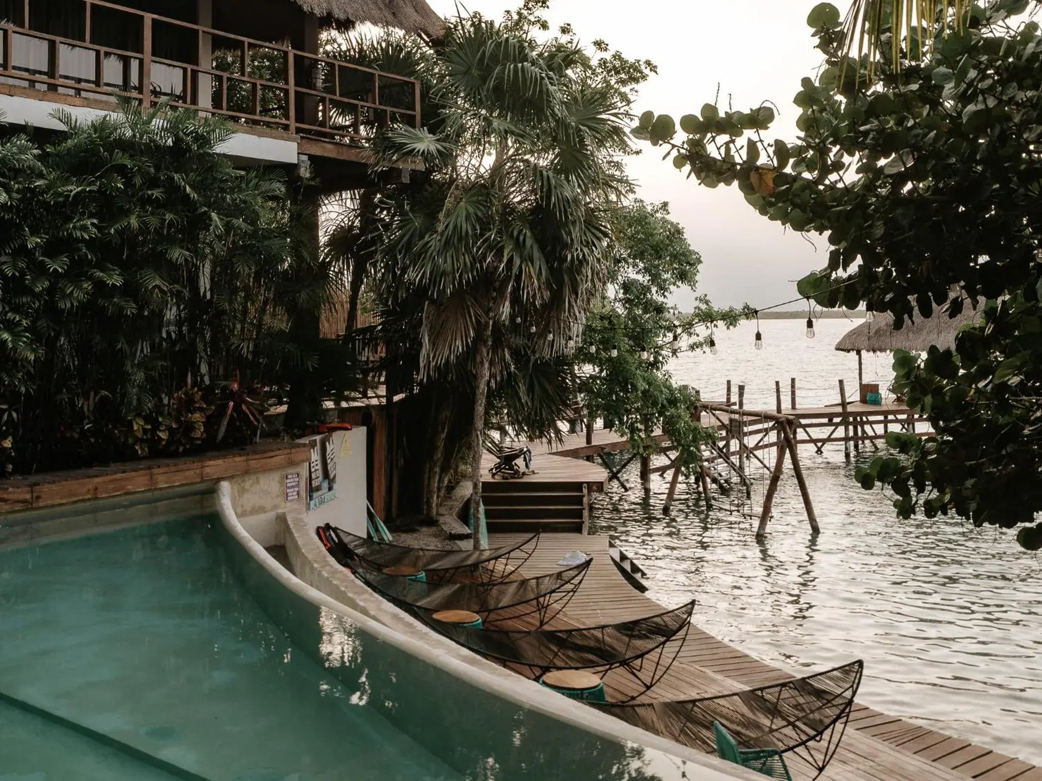 Swimming pool in Khaban Bacalar Hotel Boutique Swimming pool in Khaban Bacalar Hotel Boutique