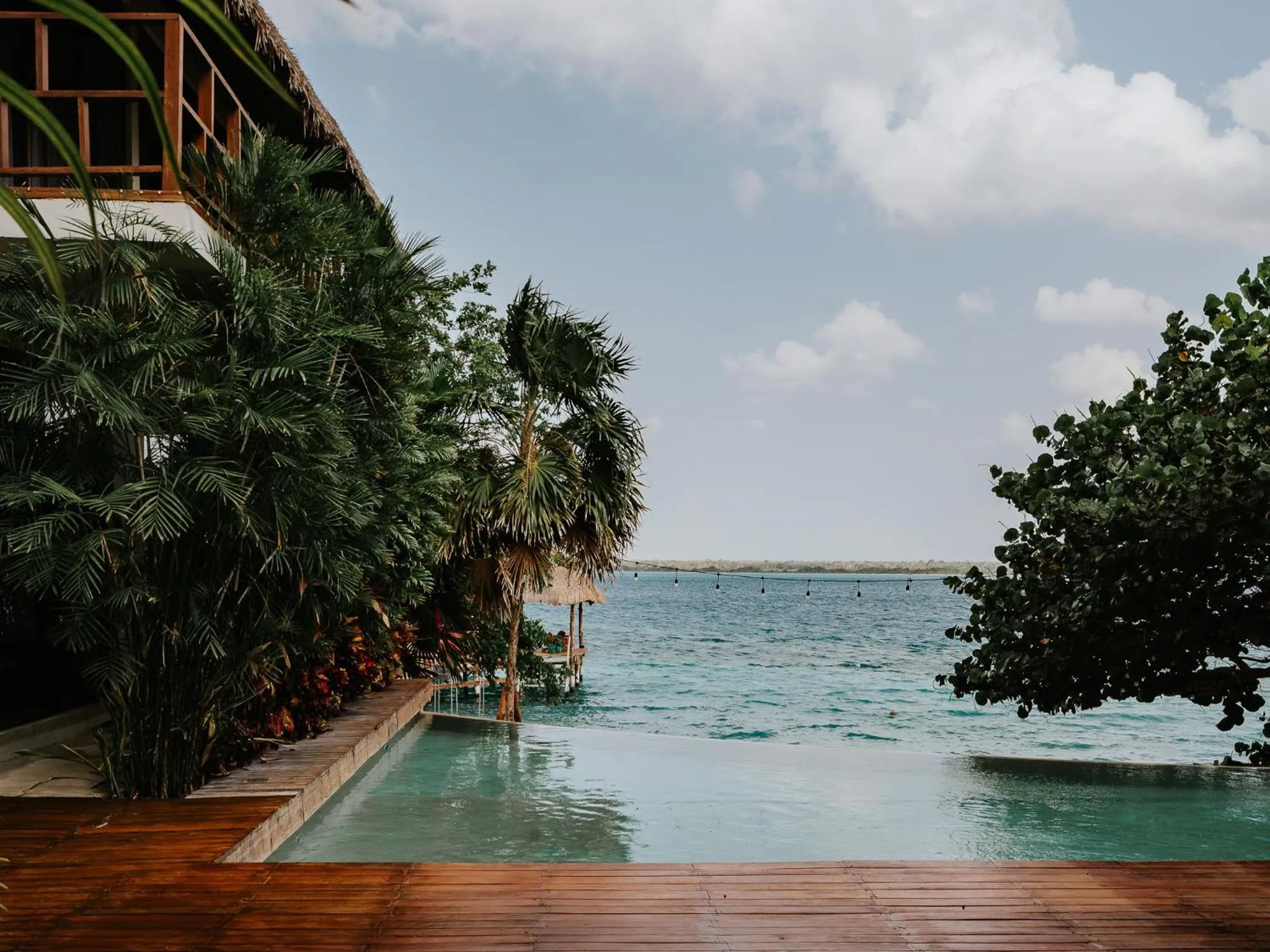 Pool view in Khaban Bacalar Hotel Boutique