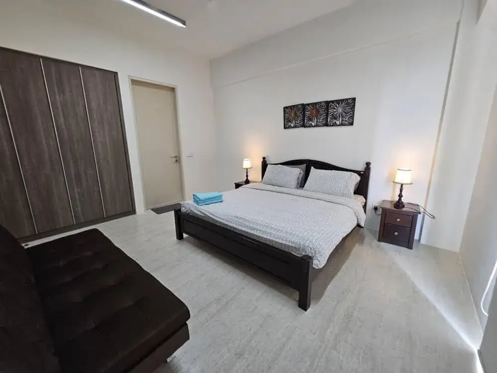 Bed in By The Sea Cozy Beachfront Home, Batu Ferringhi Bed in By The Sea Cozy Beachfront Home, Batu Ferringhi