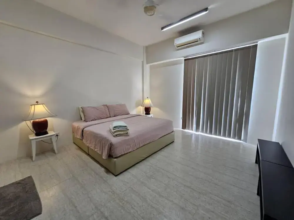 Bed in By The Sea Cozy Beachfront Home, Batu Ferringhi Bed in By The Sea Cozy Beachfront Home, Batu Ferringhi