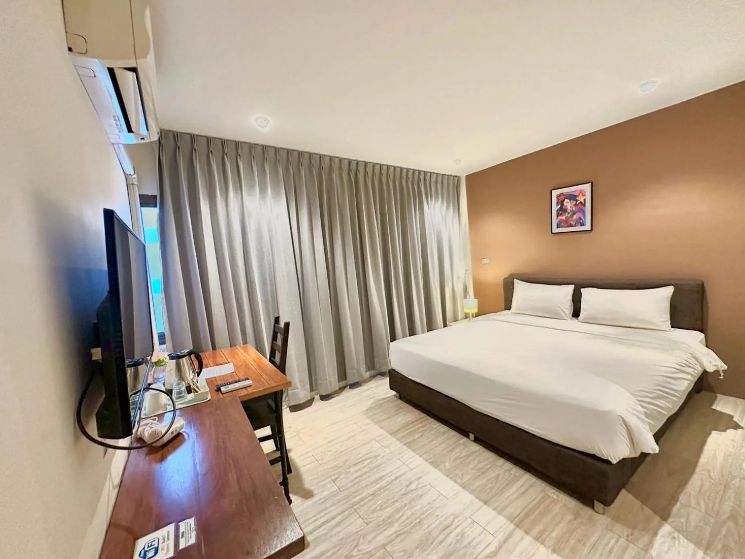 Bed in Studio F Sukhumvit