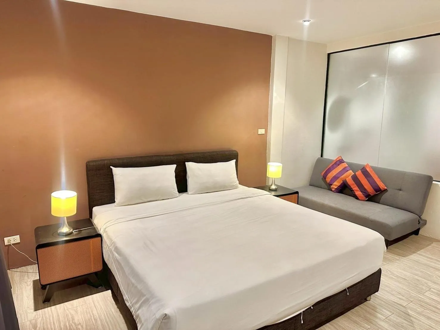 Bed in Studio F Sukhumvit