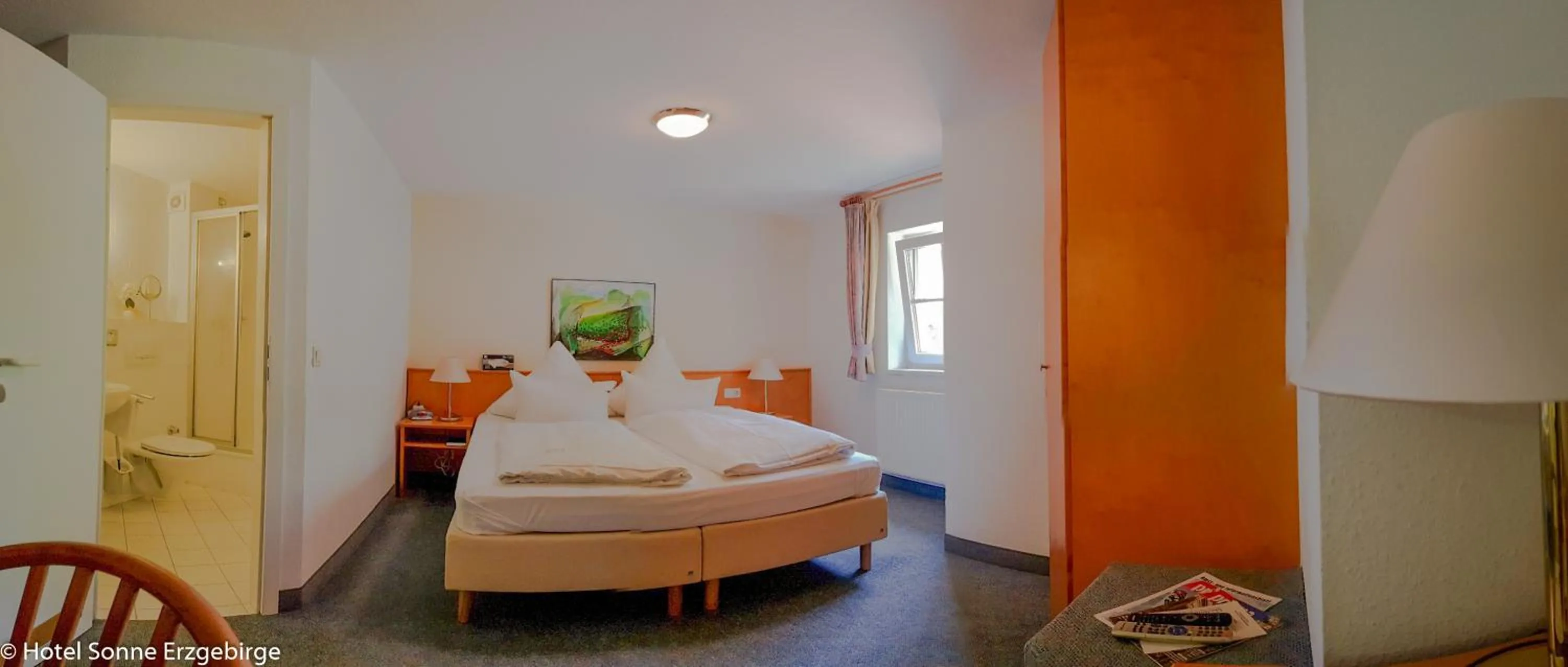 Decorative detail, Bed in Hotel Sonne