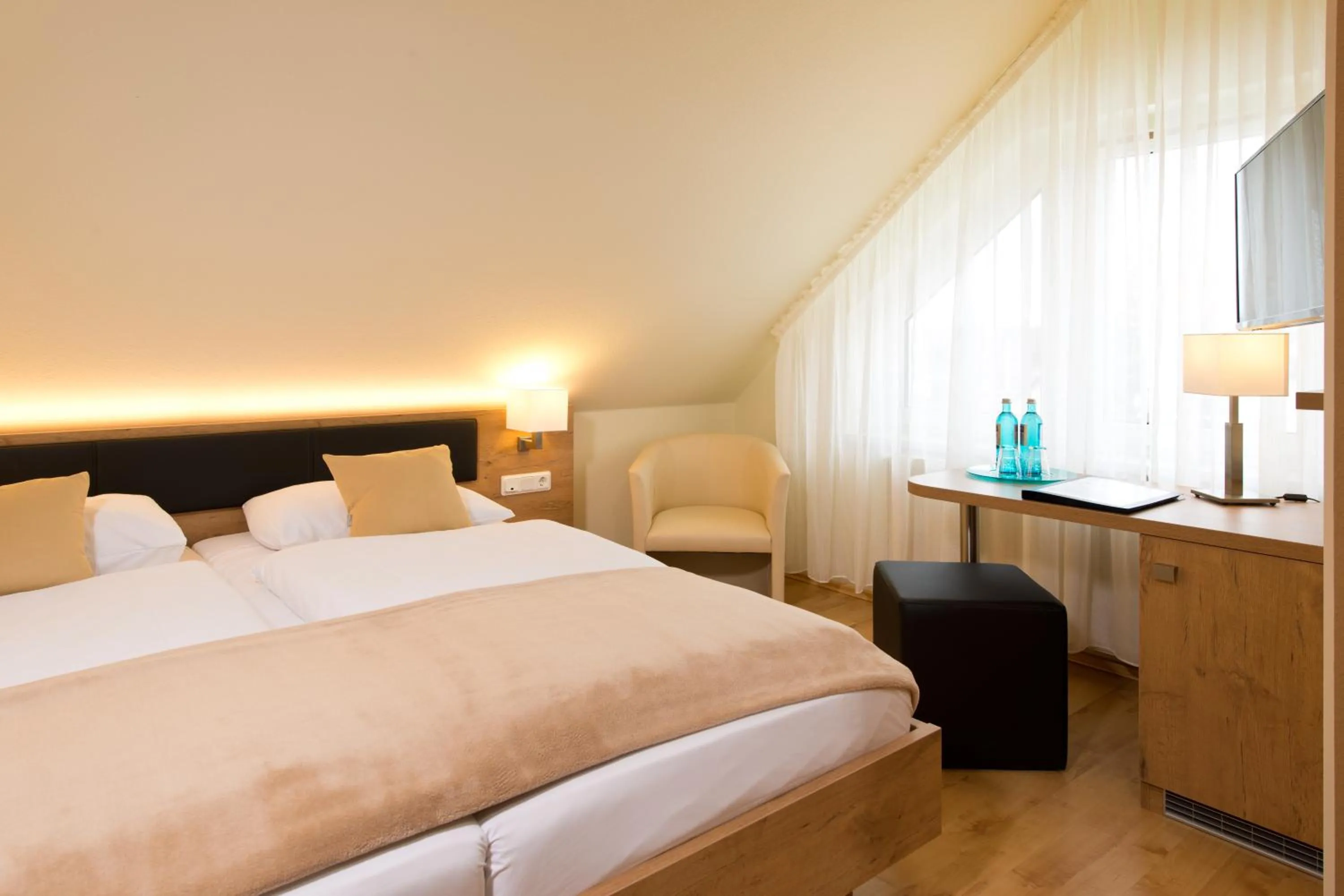 Photo of the whole room, Bed in Spreewaldhotel Stephanshof