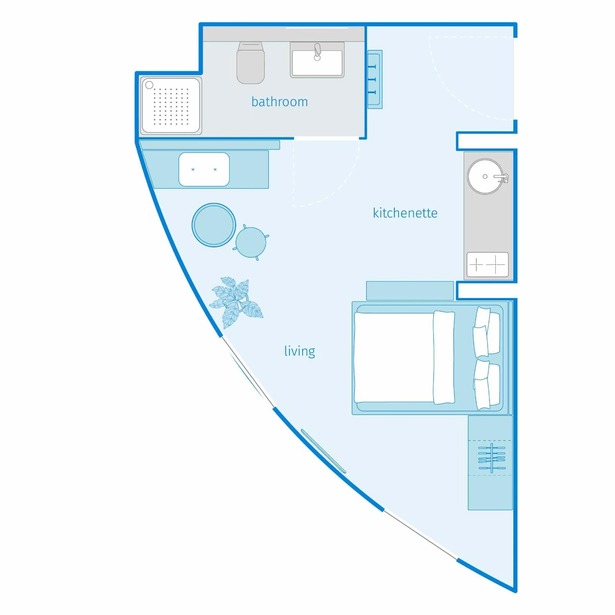Floor plan in smartments Wien Heiligenstadt
