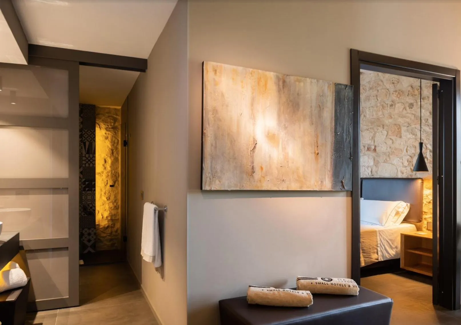 Photo of the whole room, Bed in Pietra d'Acqua Resort & Spa by Geocharme