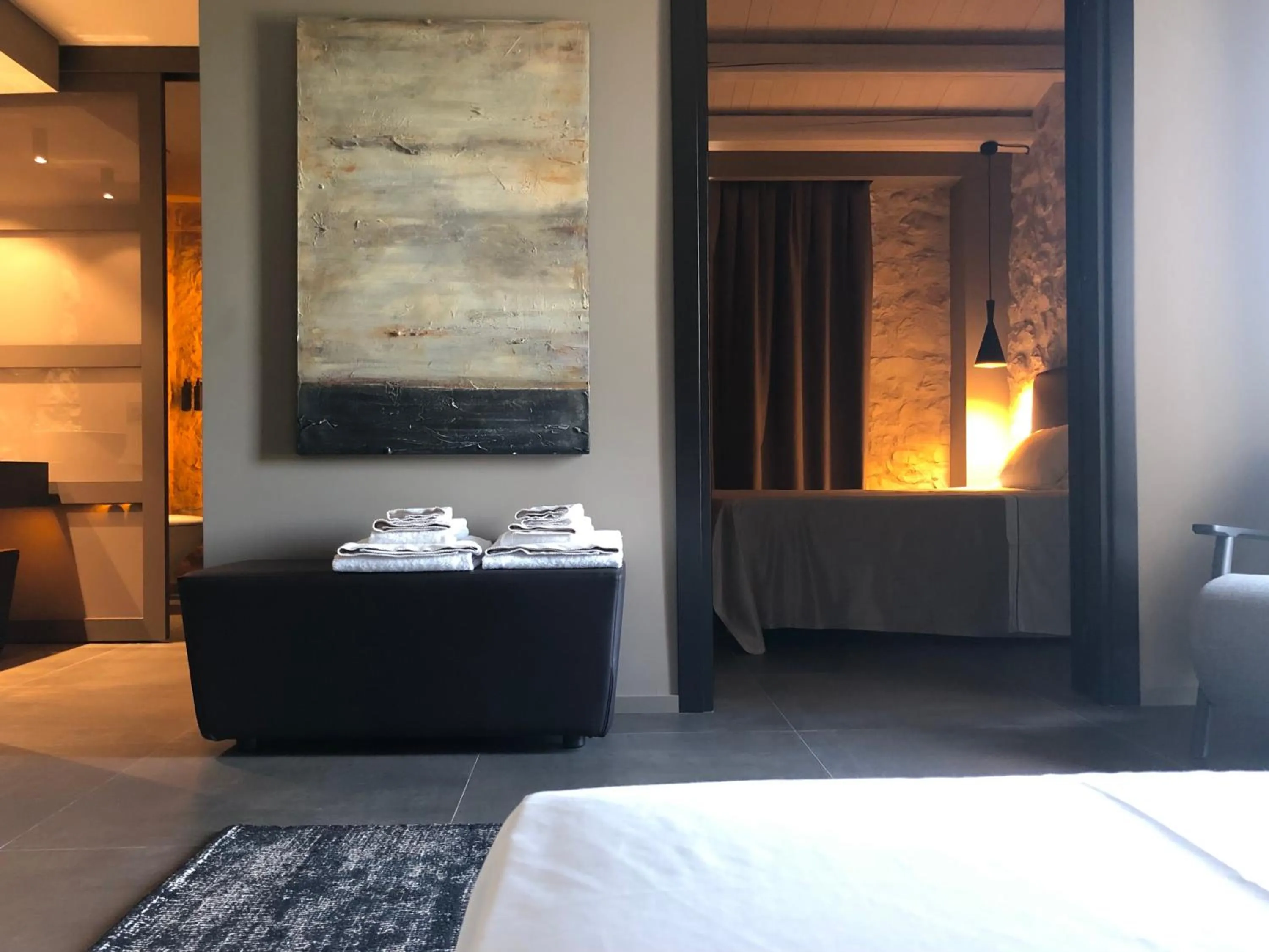 Bedroom, Bed in Pietra d'Acqua Resort & Spa by Geocharme