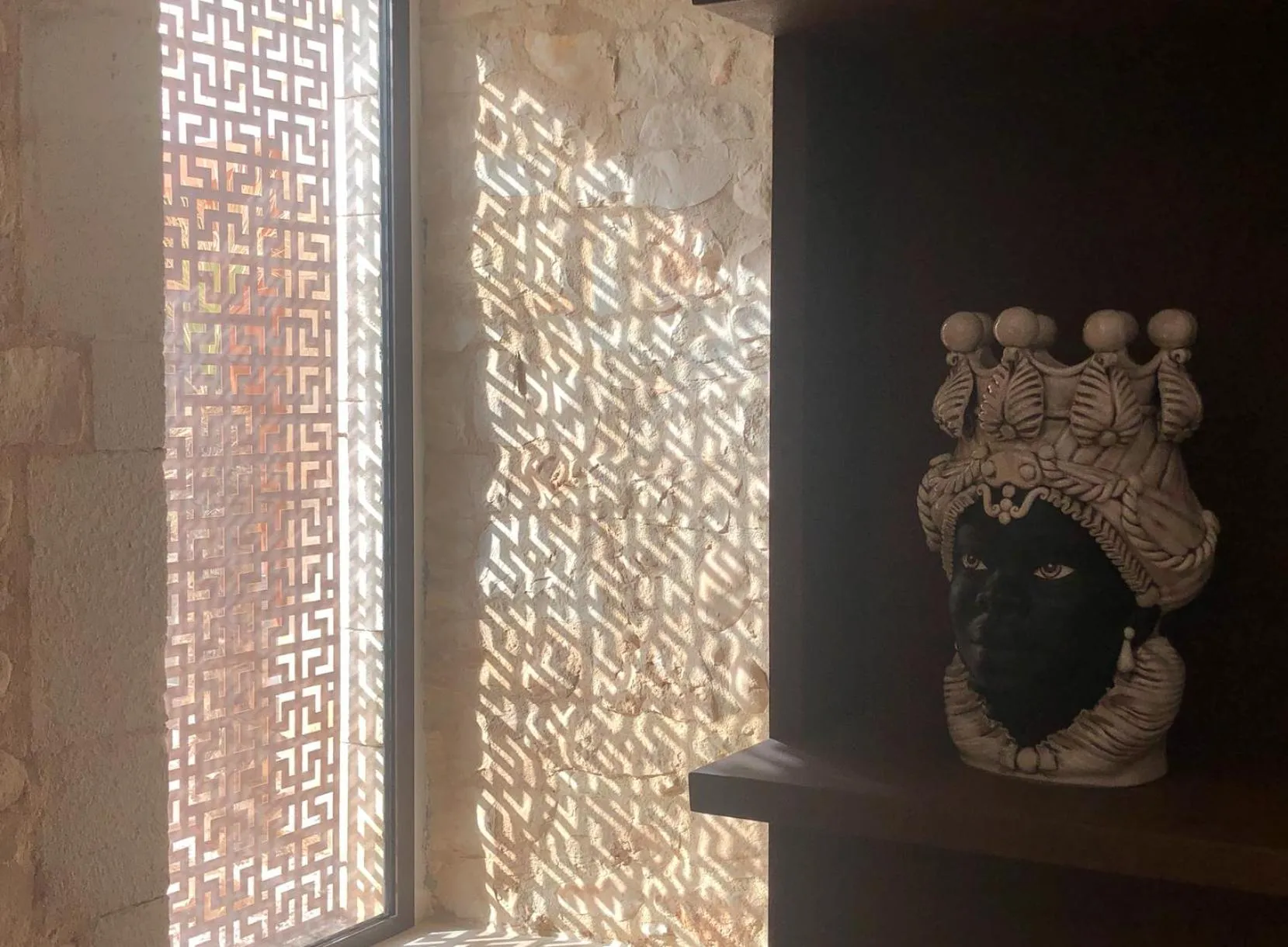 Decorative detail in Pietra d'Acqua Resort & Spa by Geocharme