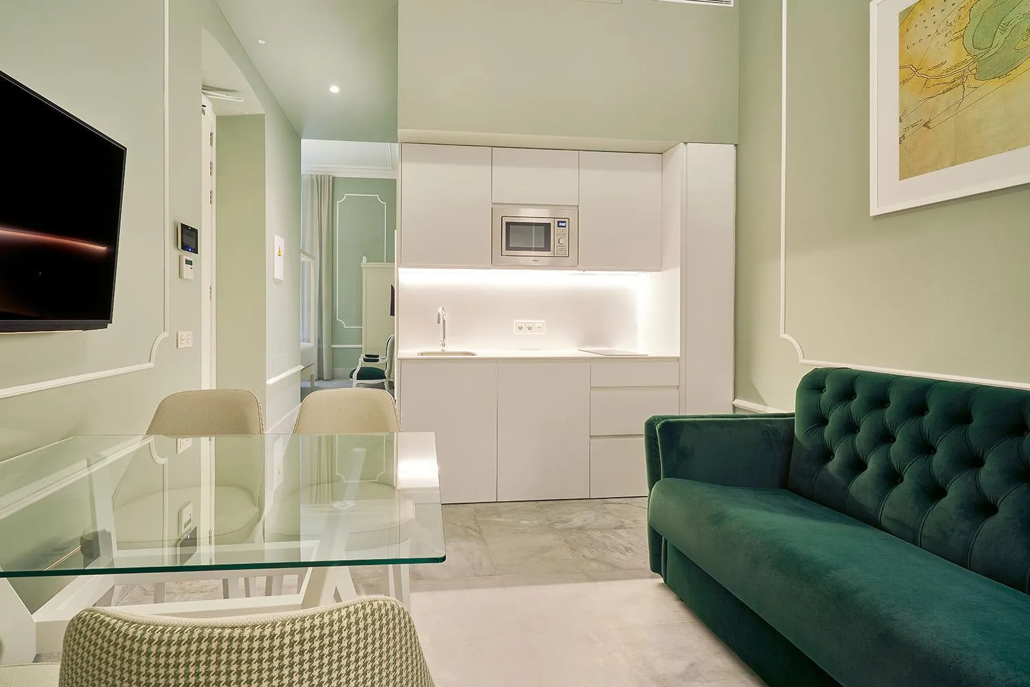 Kitchen or kitchenette in Tandem Palacio Veedor de Galeras Suites