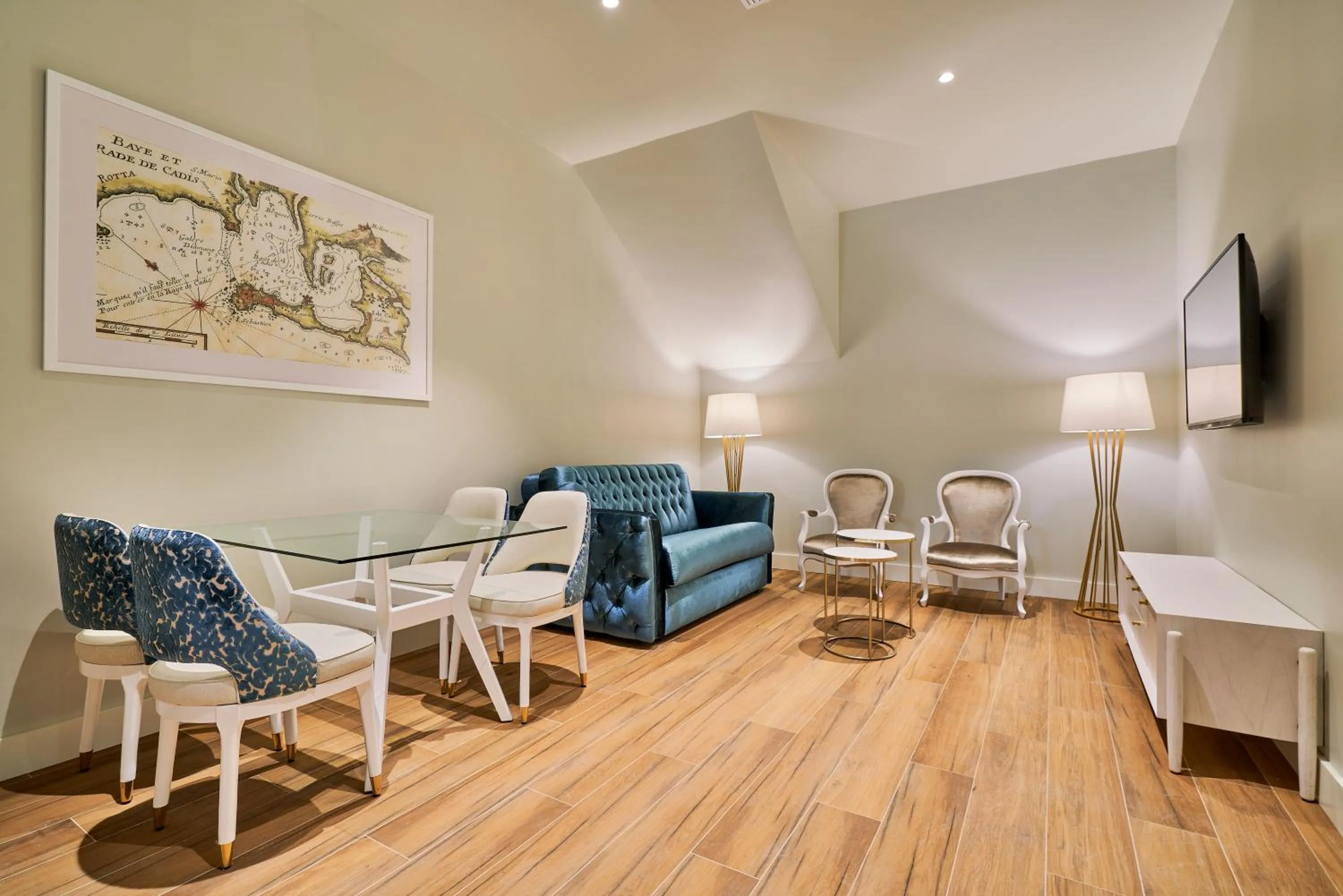 Living room in Tandem Palacio Veedor de Galeras Suites