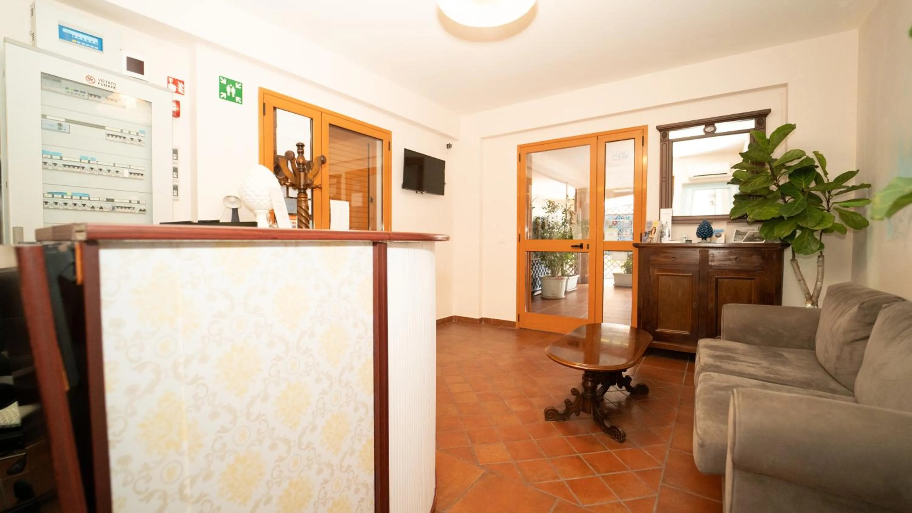 Lobby or reception in Taormina Hotel Calipso