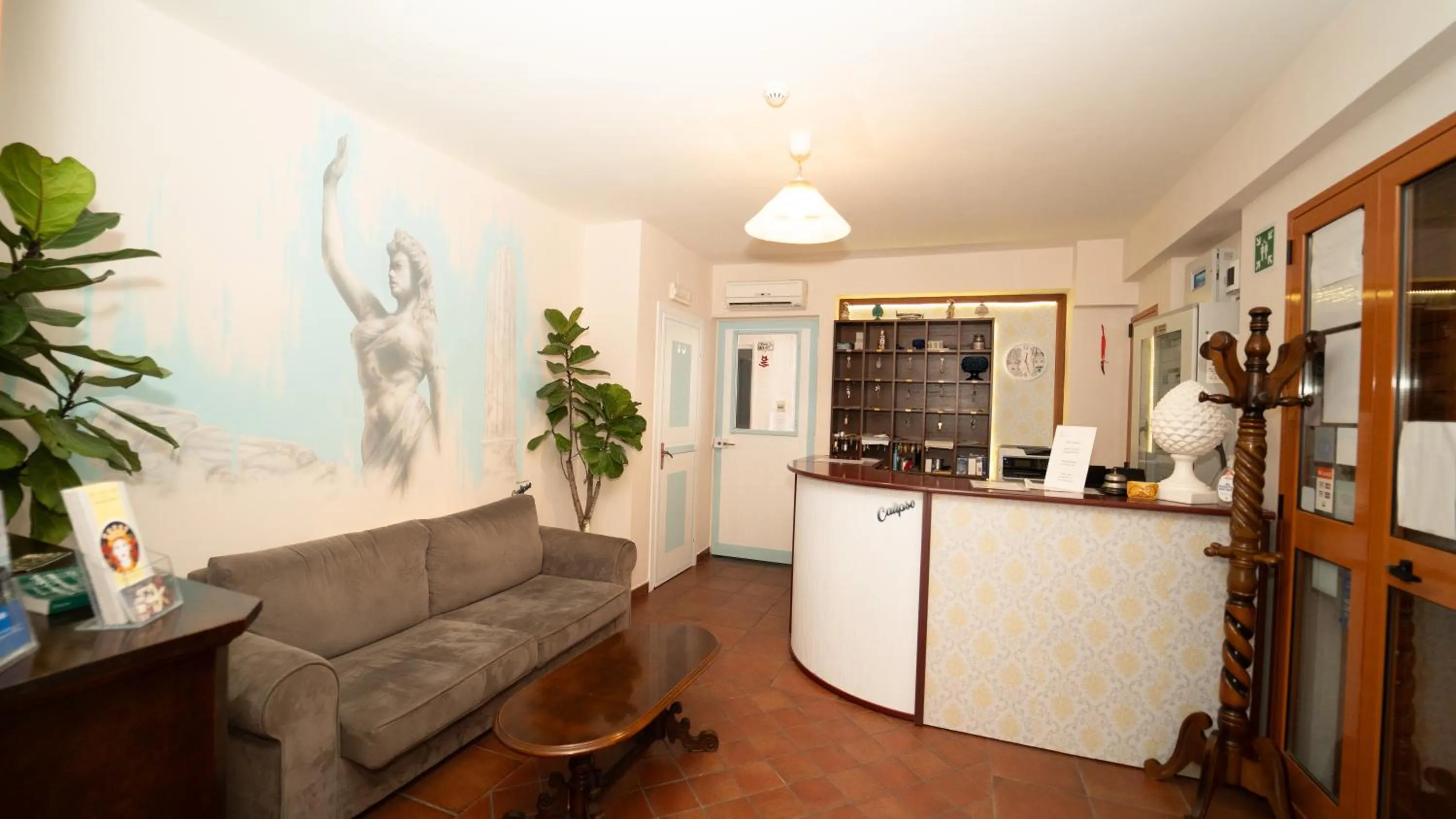 Lobby or reception in Taormina Hotel Calipso