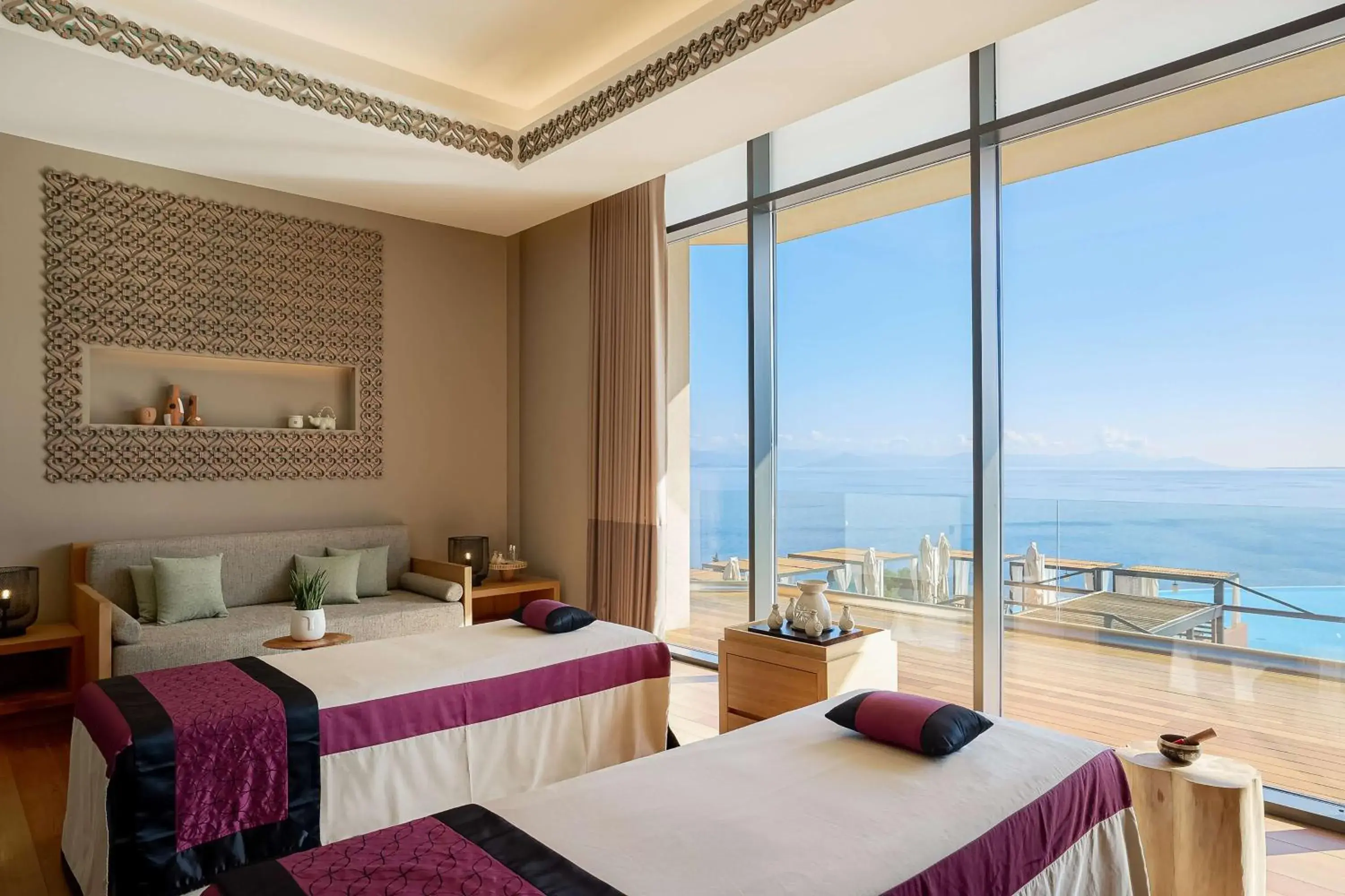 Fitness centre/facilities, Bed in Angsana Corfu Resort & Spa Fitness centre/facilities, Bed in Angsana Corfu Resort & Spa