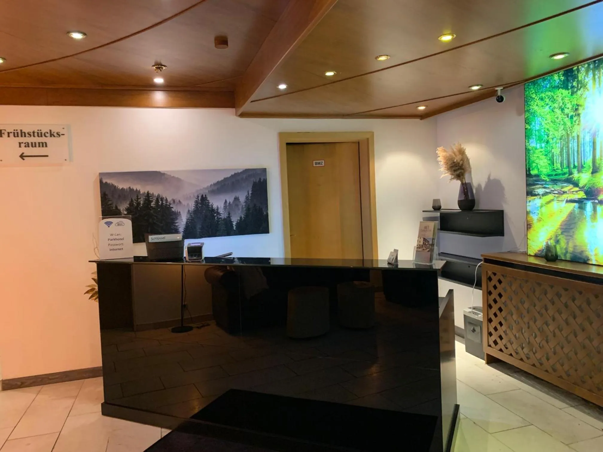 Lobby or reception in Parkhotel Cham