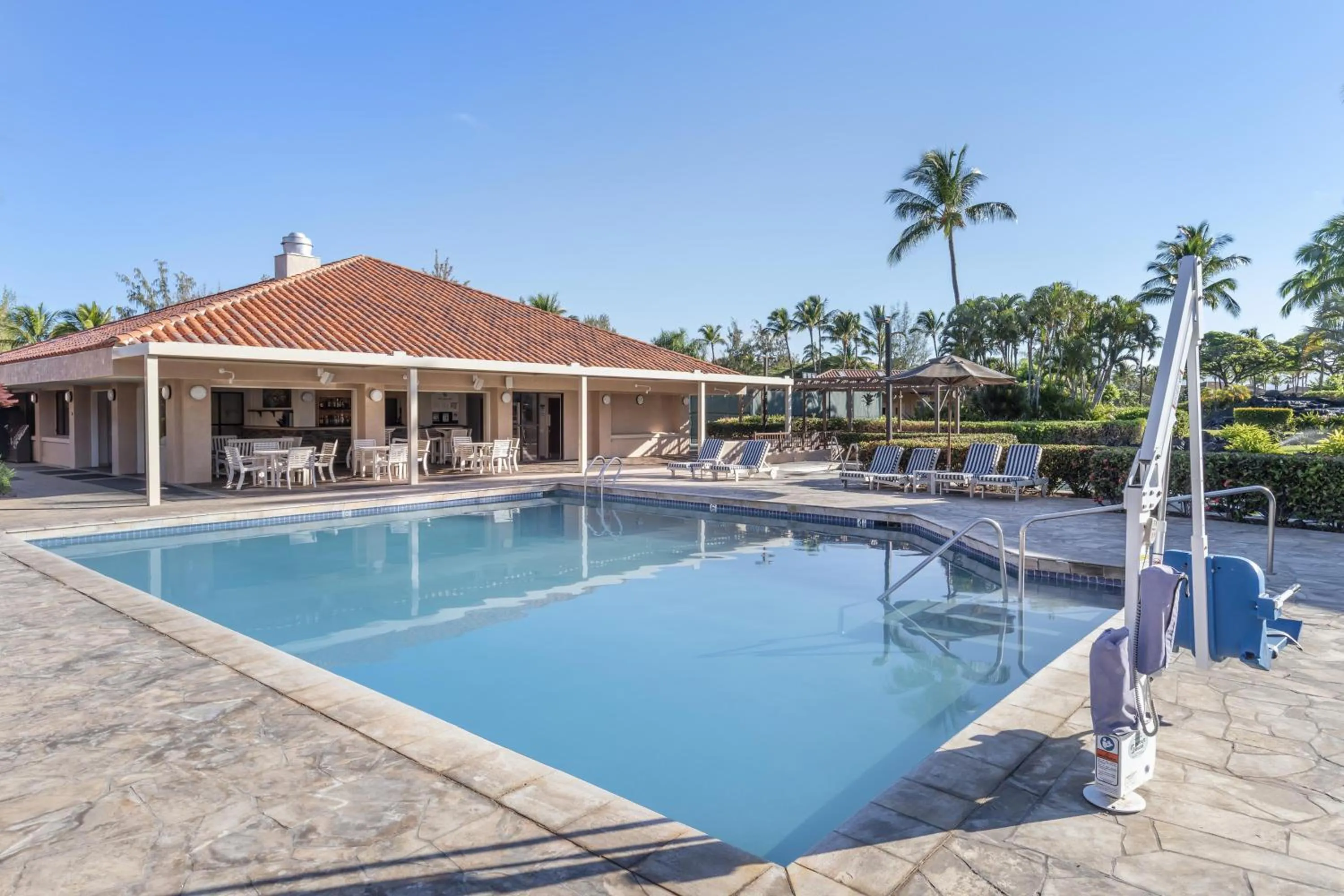 Pool view in Hilton Grand Vacations Club Kohala Suites Waikoloa