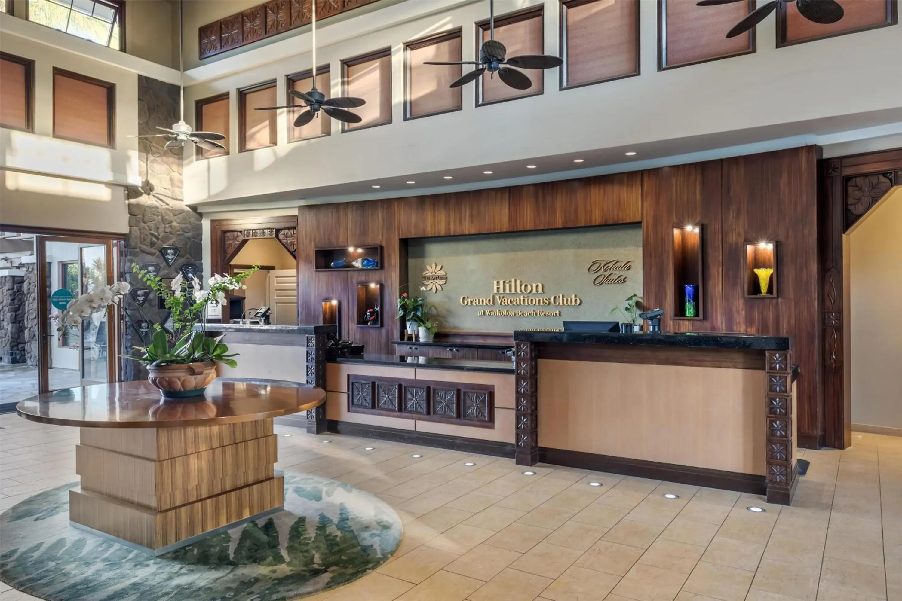 Lobby or reception in Hilton Grand Vacations Club Kohala Suites Waikoloa Lobby or reception in Hilton Grand Vacations Club Kohala Suites Waikoloa