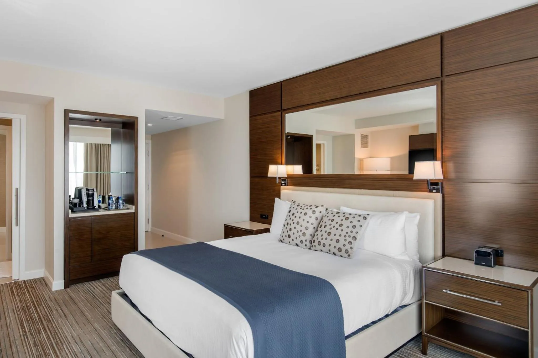 Photo of the whole room, Bed in Omni Frisco at The Star