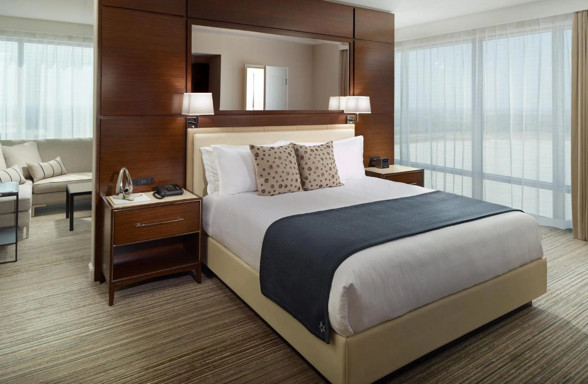 Photo of the whole room, Bed in Omni Frisco at The Star