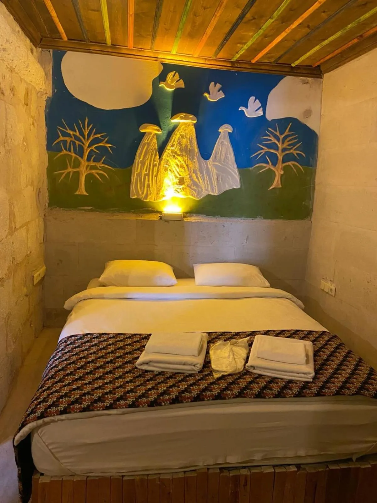 Bed in Duru Cappadocia Stone House