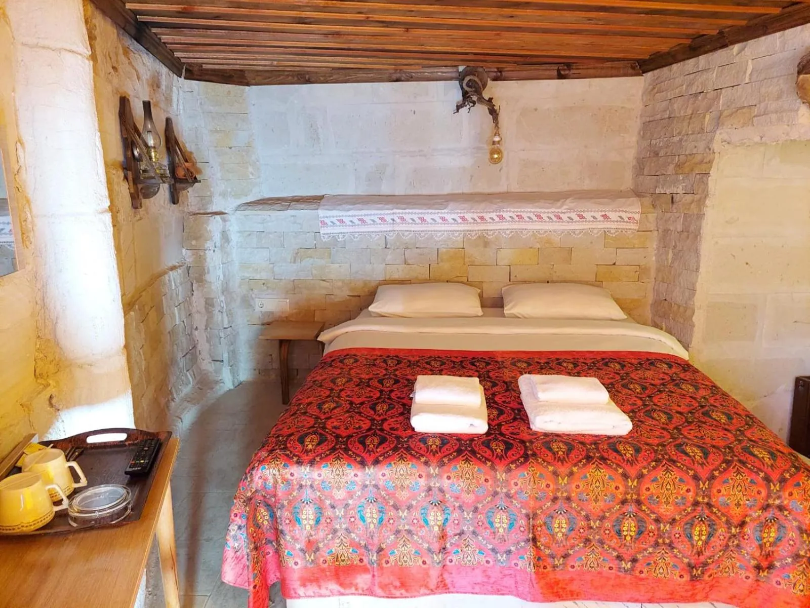 Bed in Duru Cappadocia Stone House