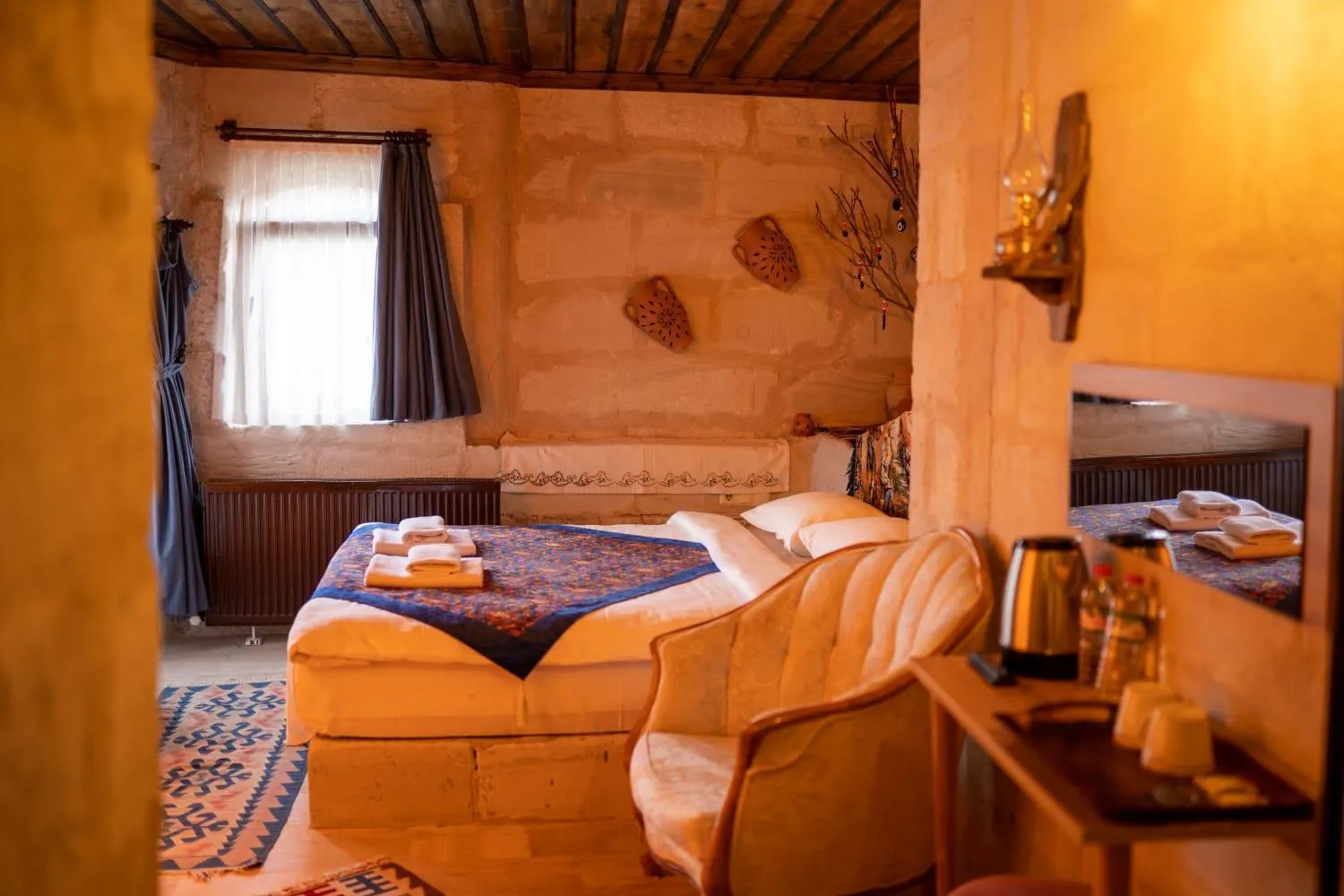 Bed in Duru Cappadocia Stone House